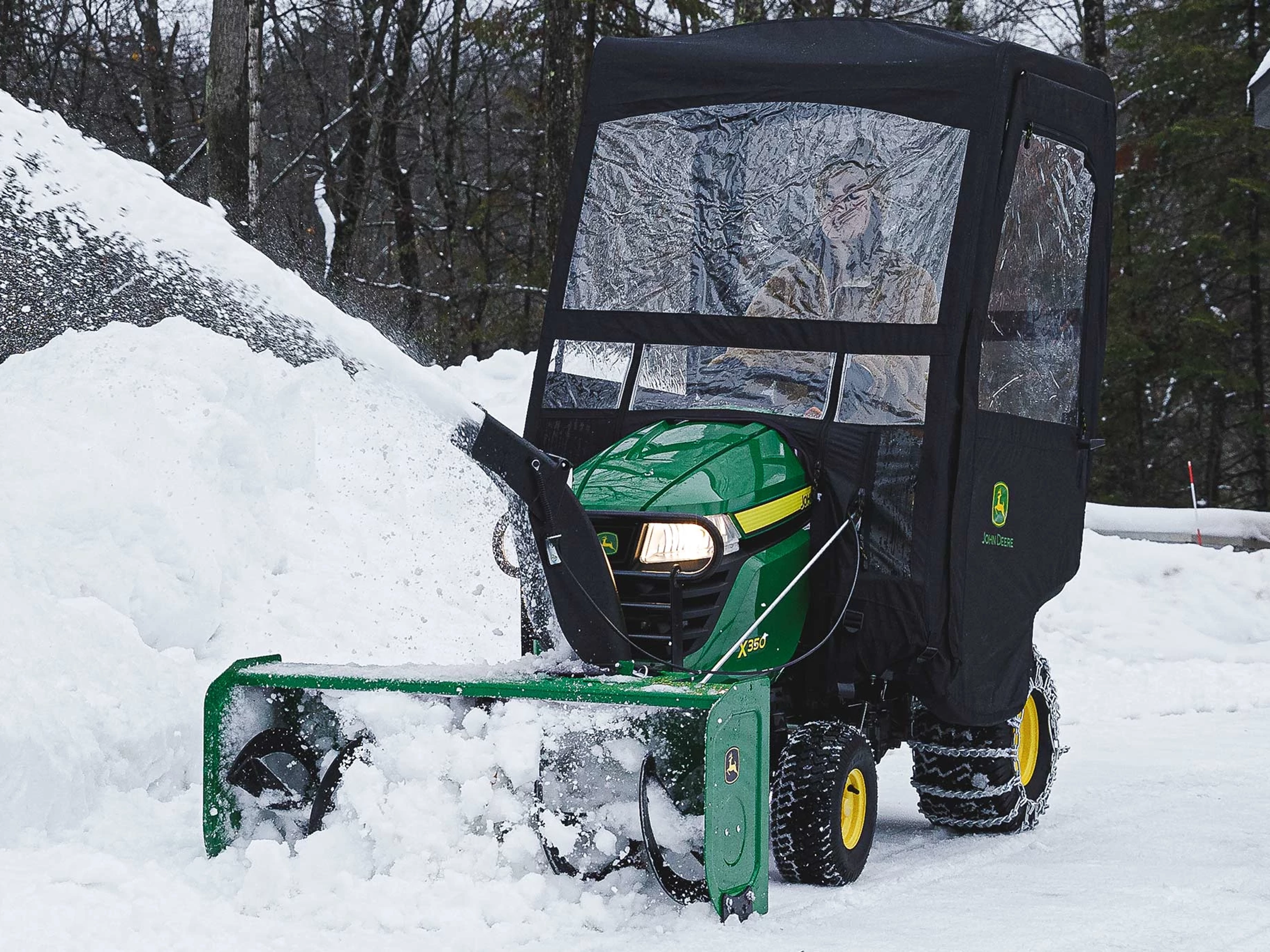 Runs 4-season attachments harder than any residential