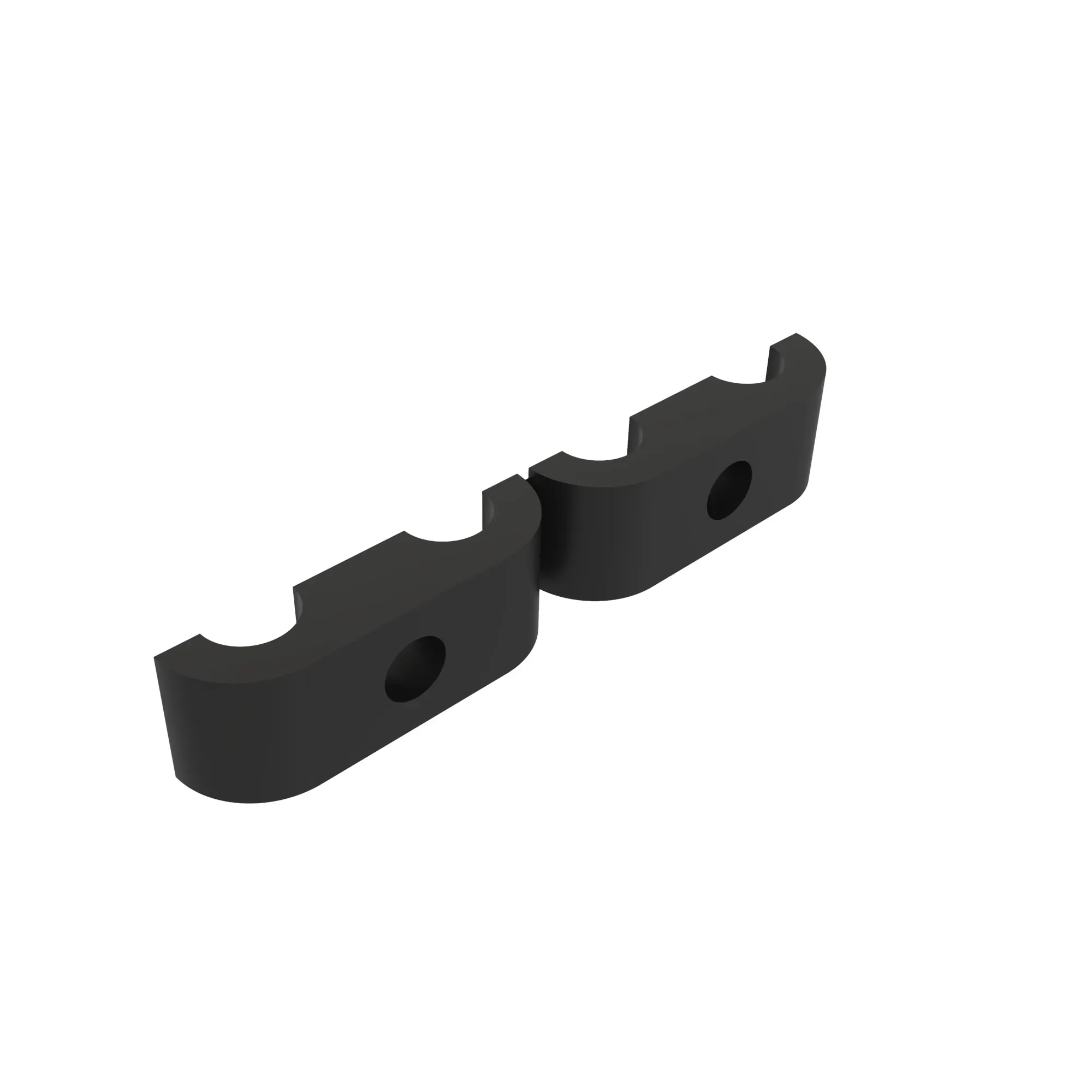CLAMP, HALF, TWIN (3/8 X 3/8), Half Clamp