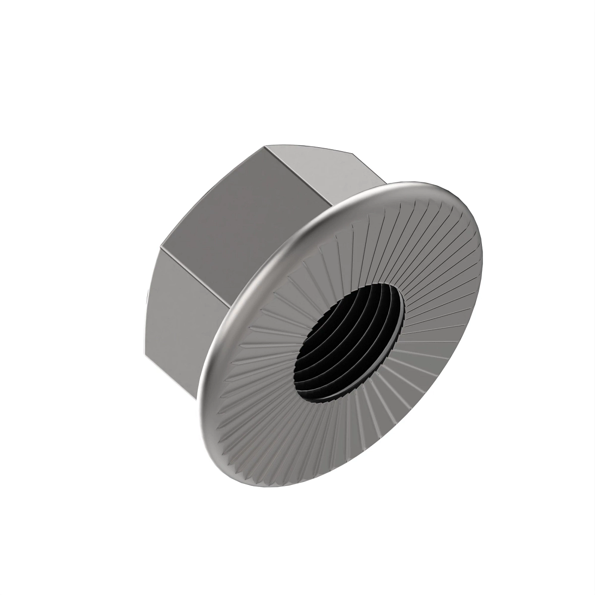 Lock Nut, Serrated Flange