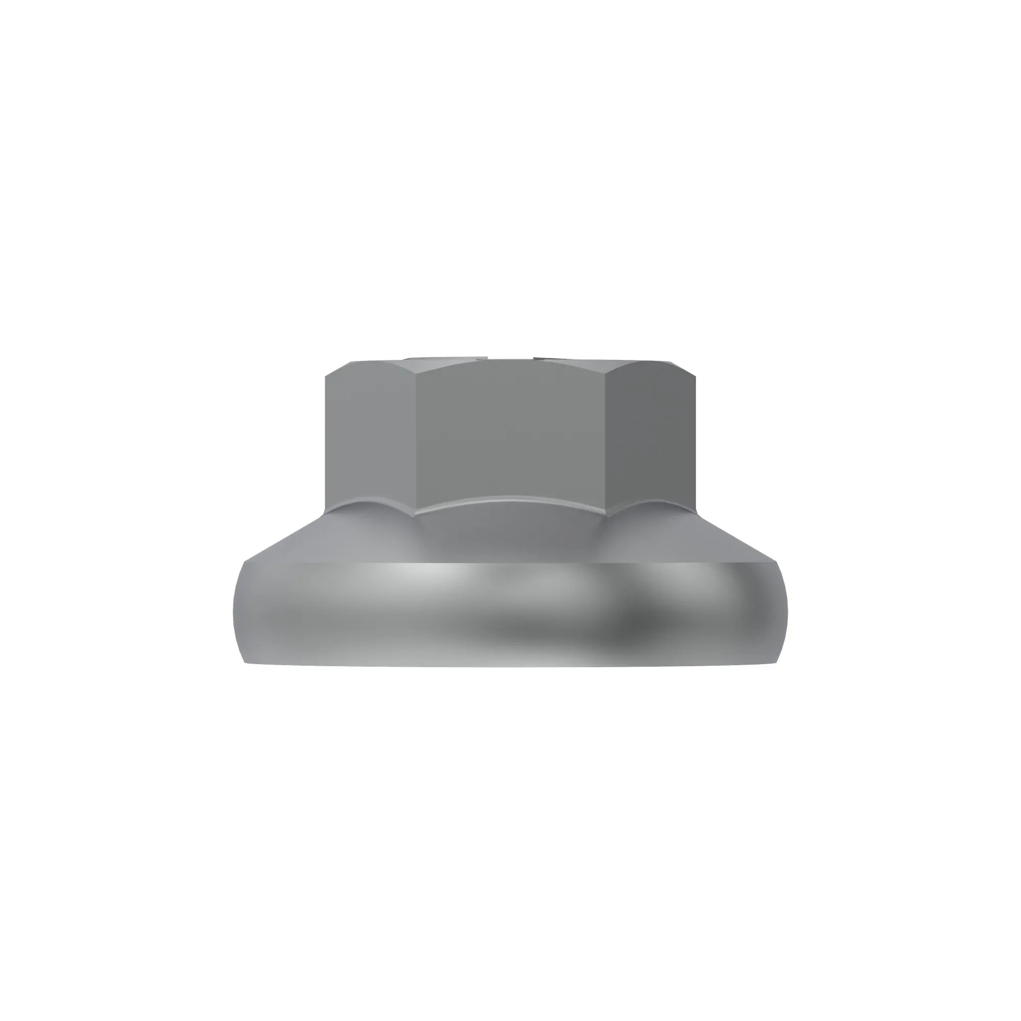 NUT,HEX FLNG M6 NYLOCK CL10 JDN389