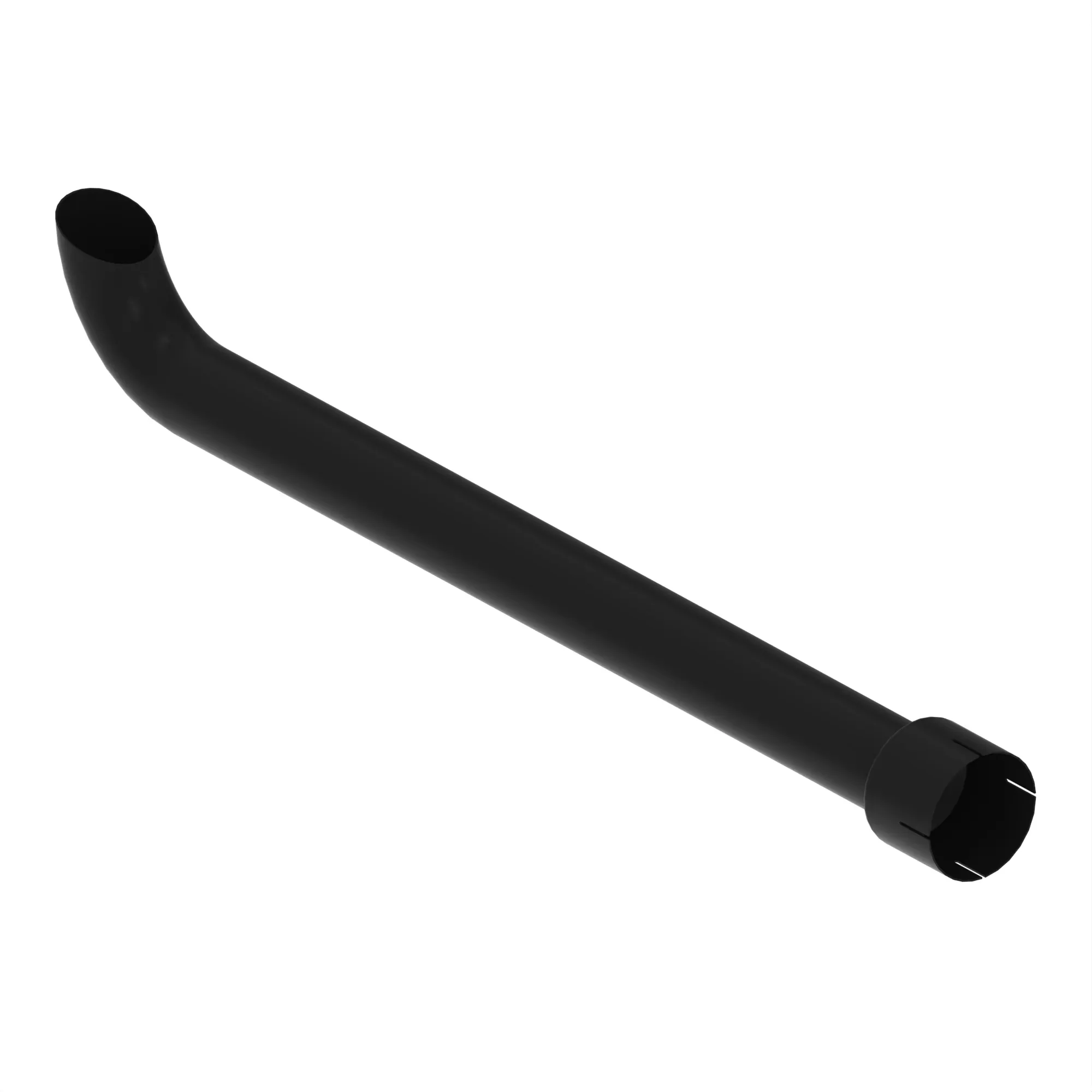 EXTENSION, EXHAUST W/OCLAMP (BLACK)