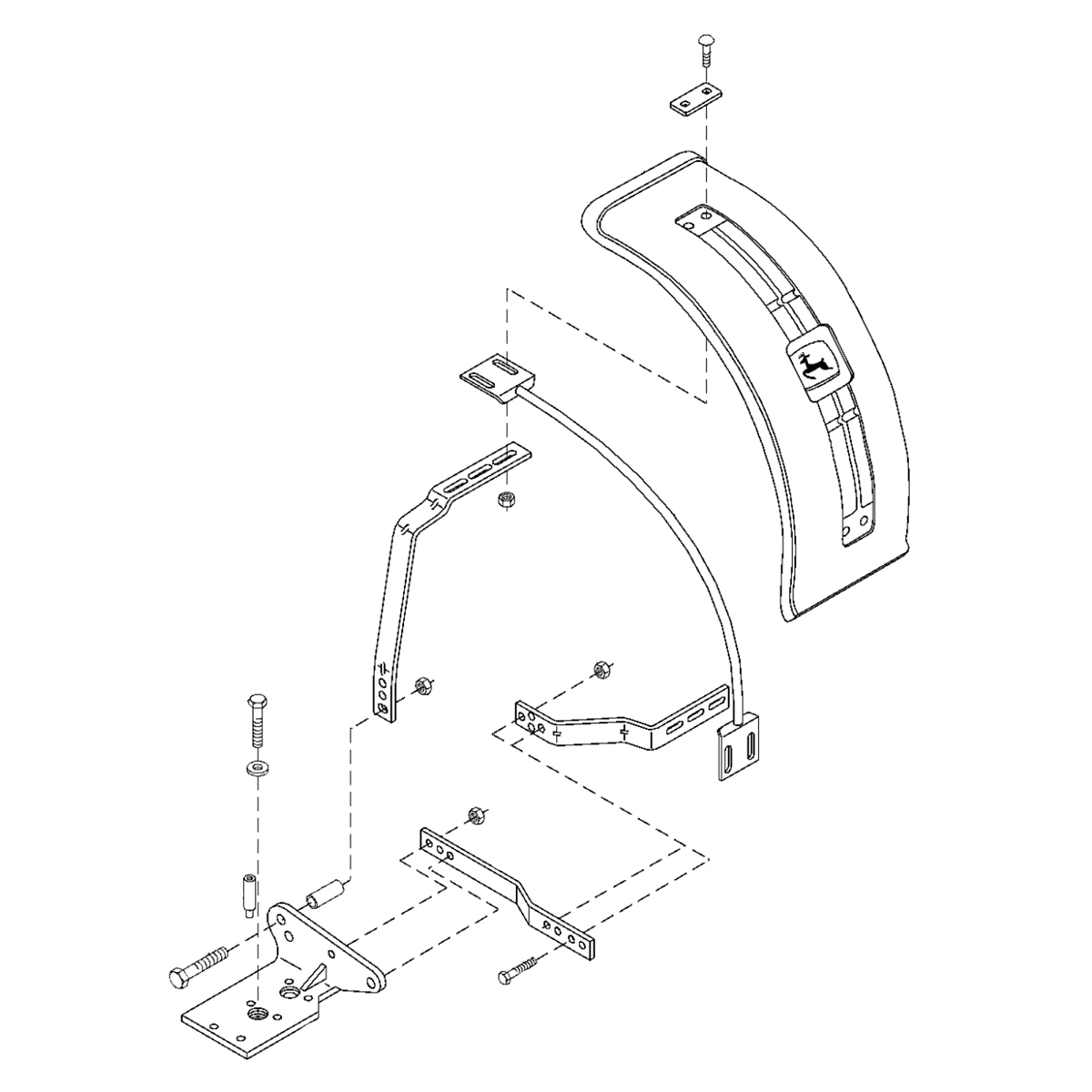 John Deere Front Fenders for MFWD - AR151691