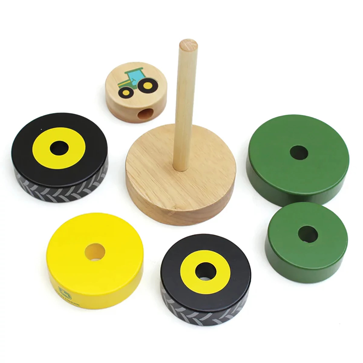Wooden Tire Stack Toy