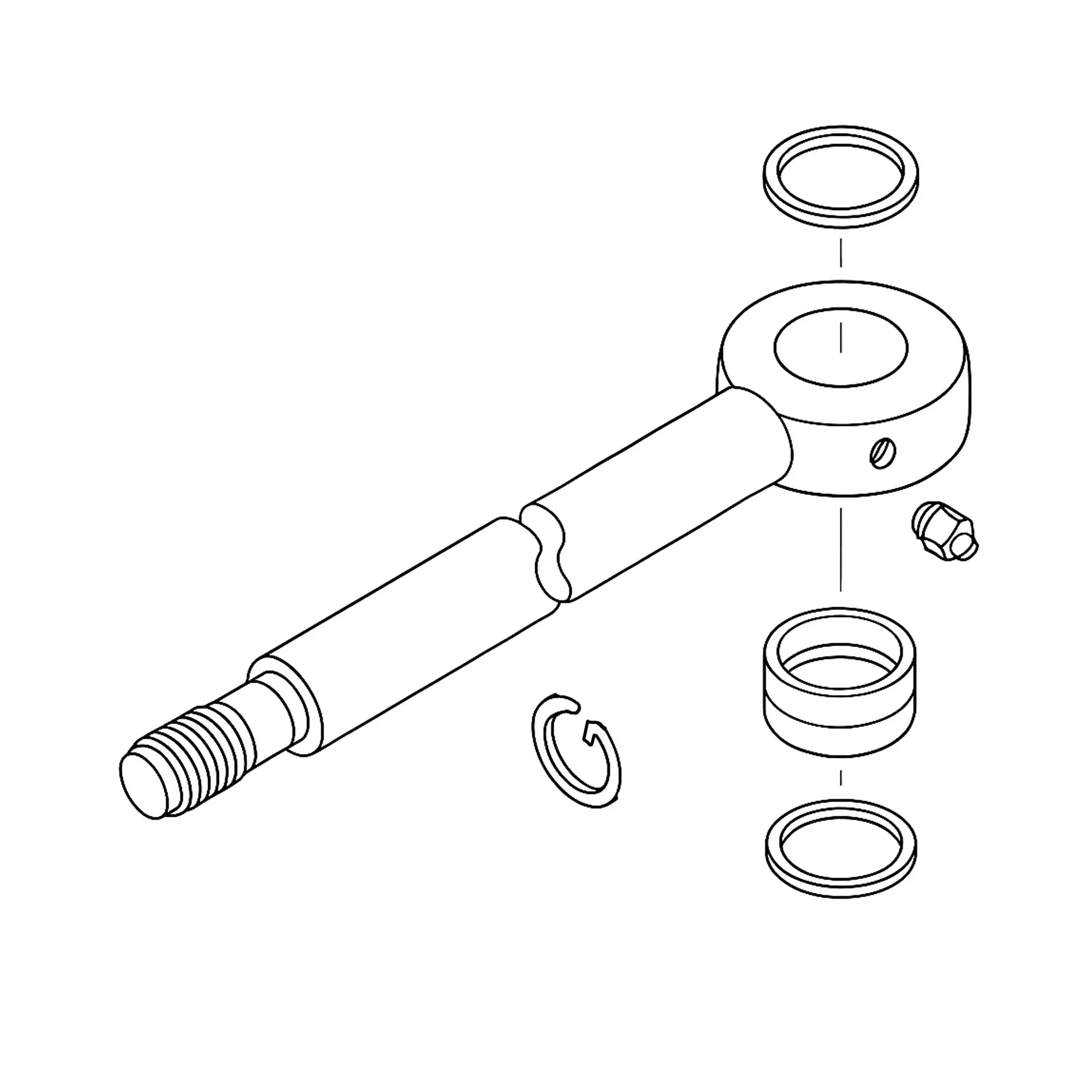 John Deere Ripper Hydraulic Cylinder Rod - LW9585973