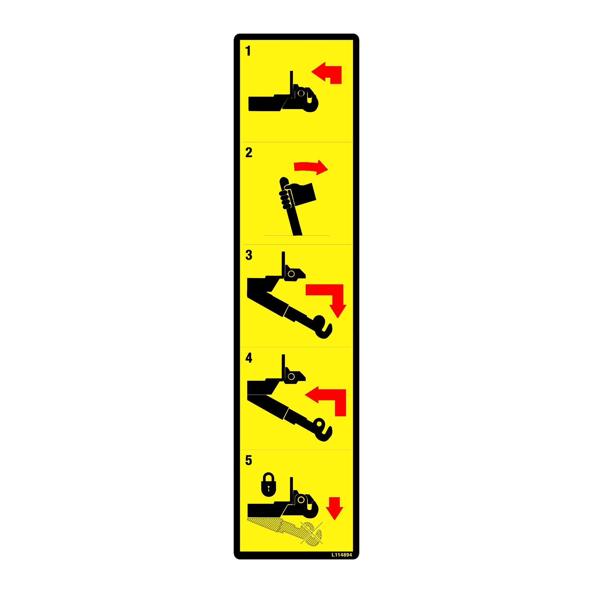 LABEL, PICK-UP HITCH