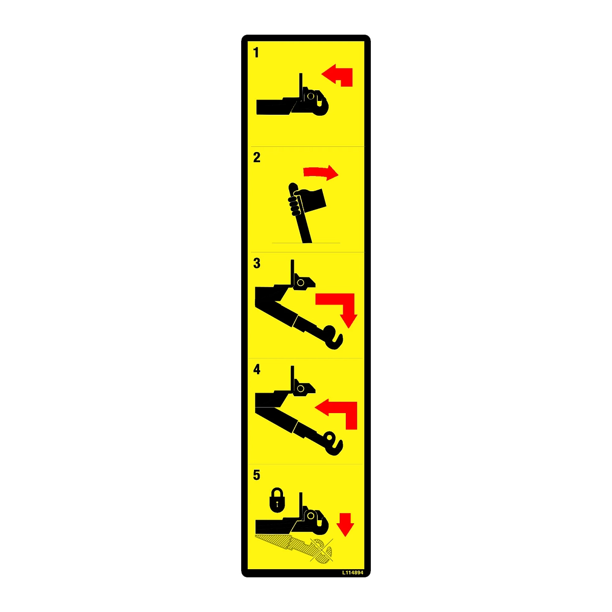 Label, Pick-Up Hitch