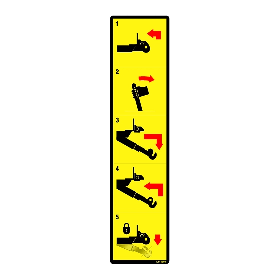 John Deere Pick Up Hitch Label - L114894
