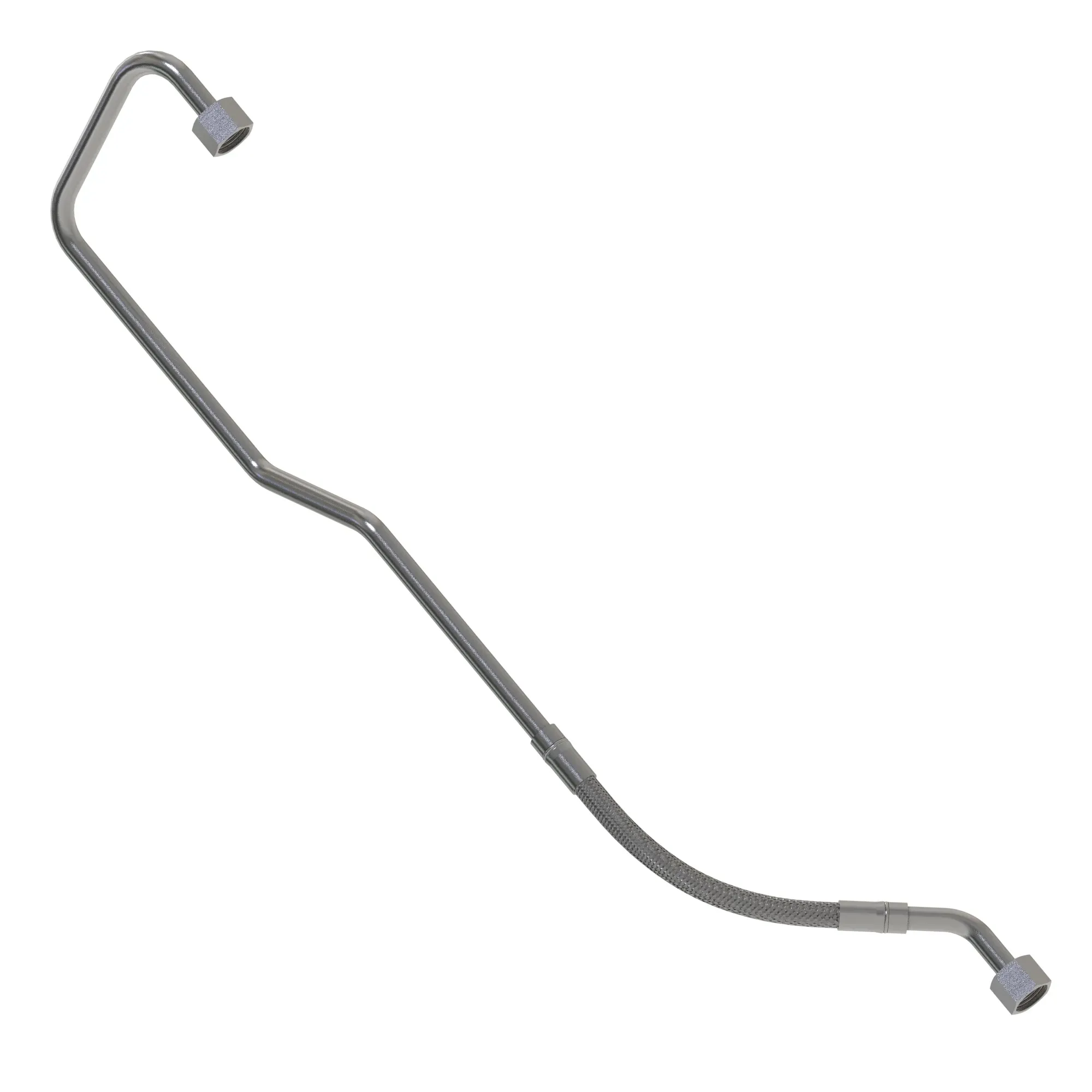 John Deere High Pressure Turbocharger Oil Feed Oil Line - DZ121289