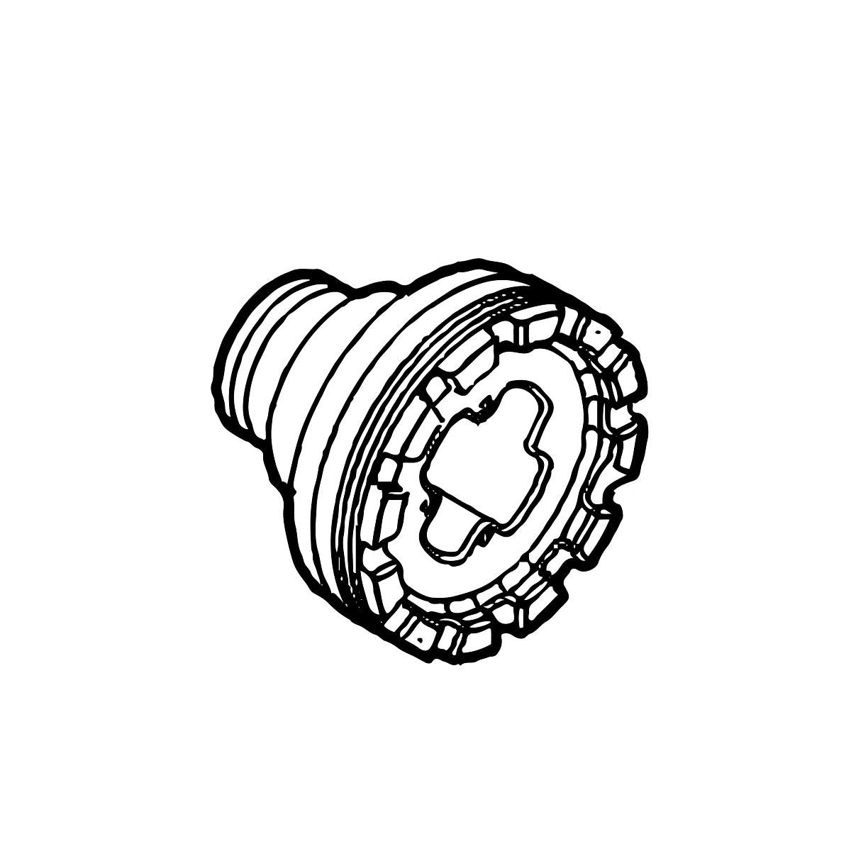 Bearing Housing W/O Bearing, Brake