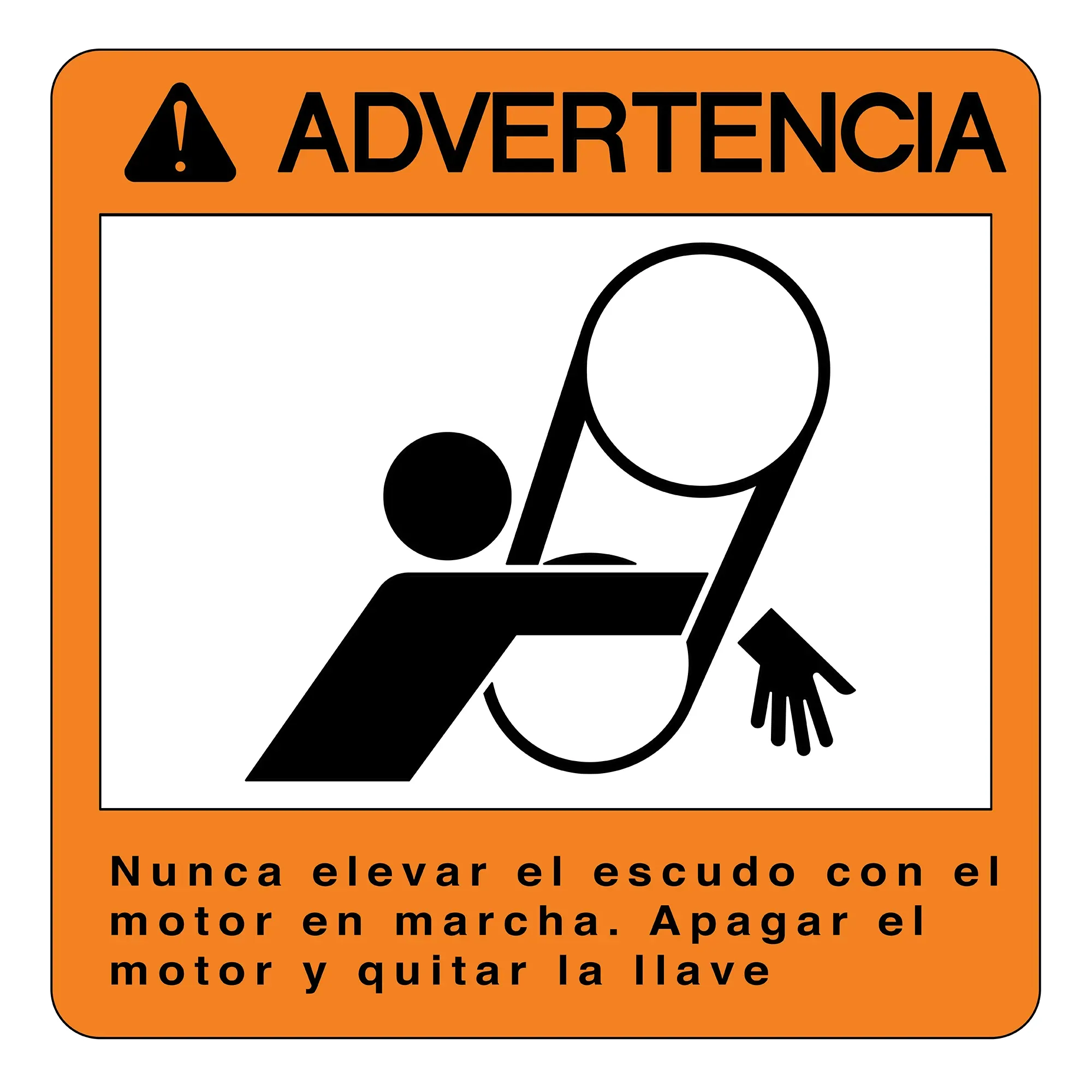 John Deere Spanish Warning Sign - H156230