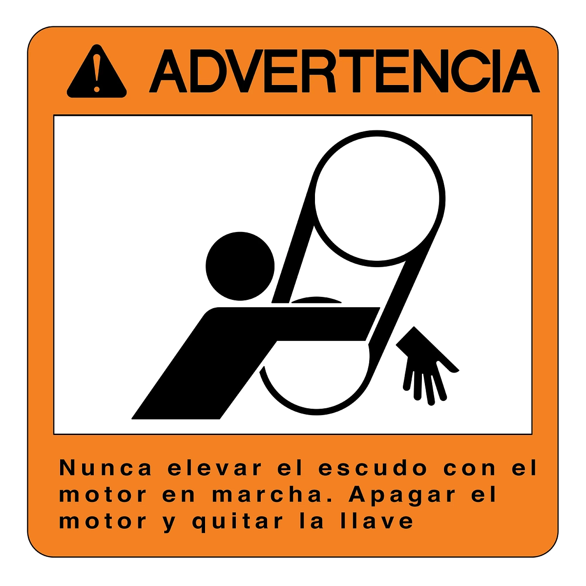 John Deere Spanish Warning Sign - H156230