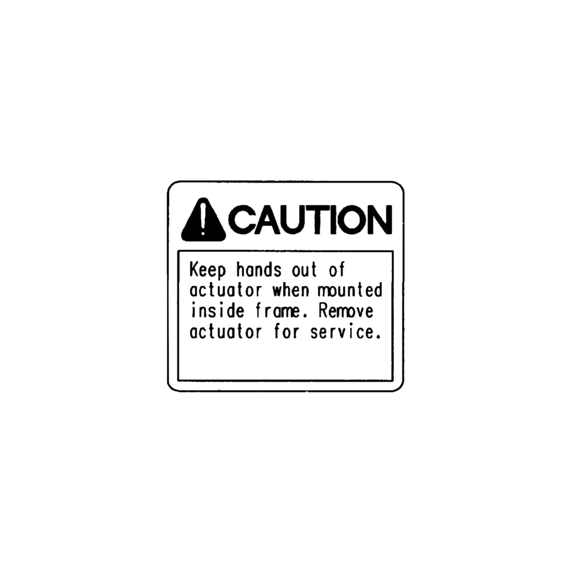 John Deere Warning Safety Sign - A53337