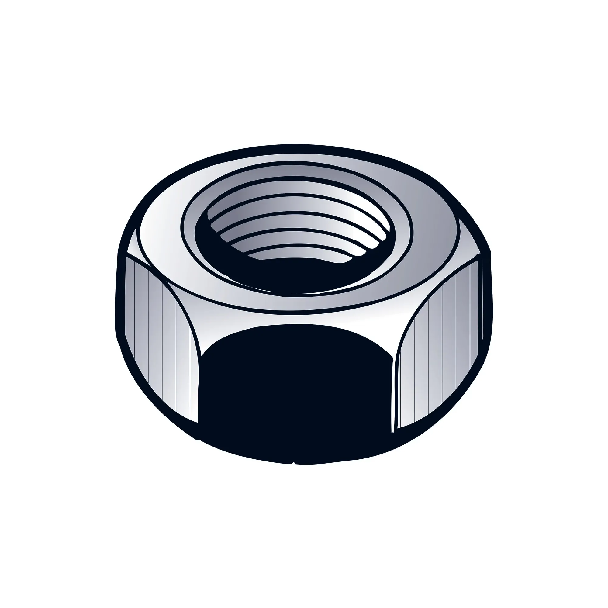 John Deere Hexagonal Lock Nut, 1" - W38134