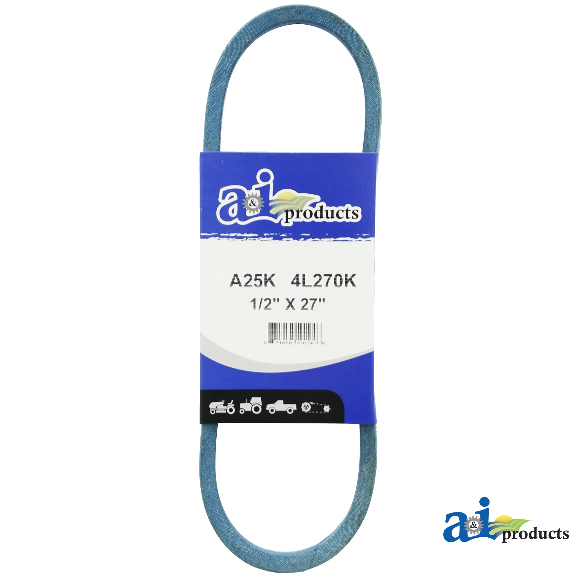 A&I Products V-Belt, Effective Length 686 mm (27 inch) - A-A25K