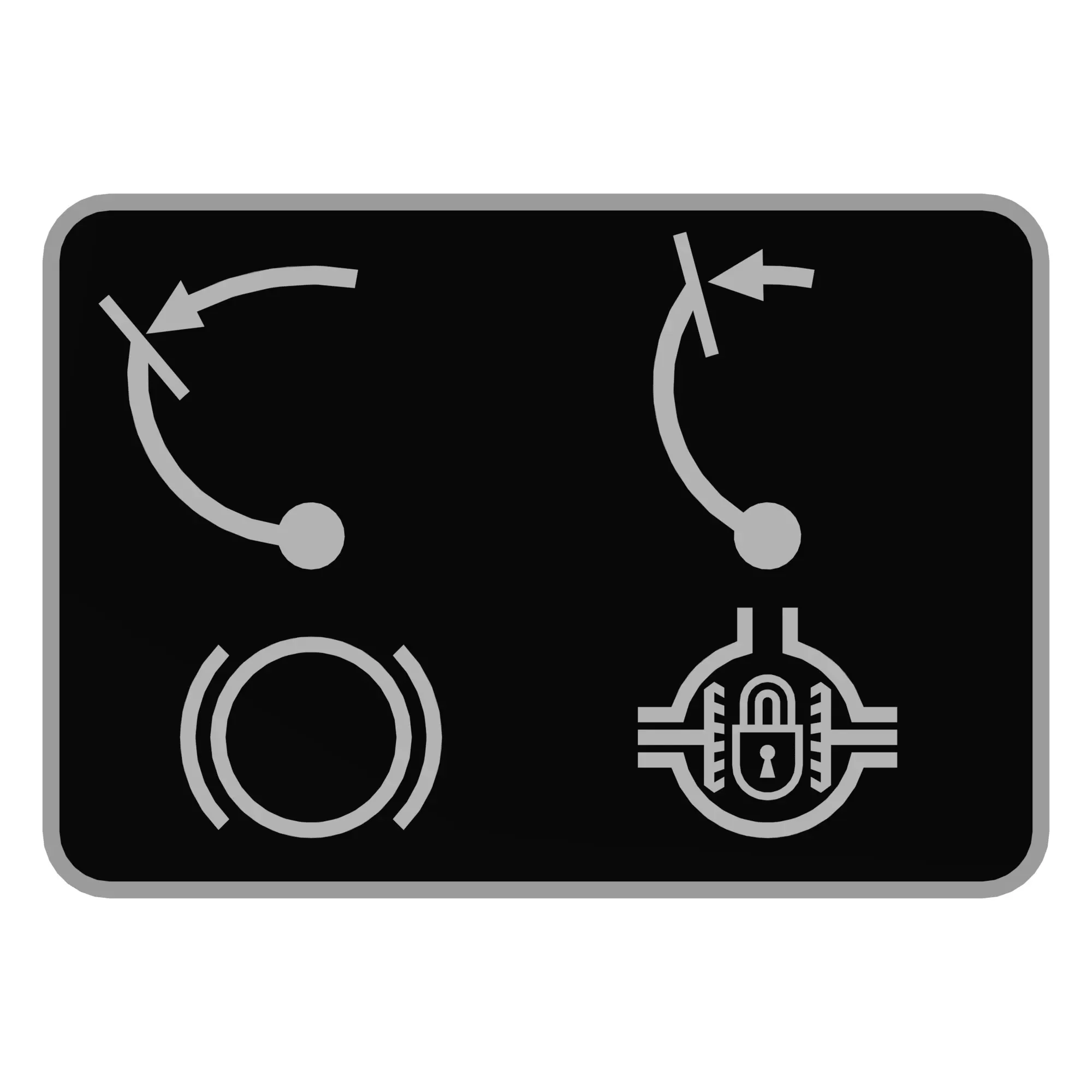 John Deere Brake/Diff Lock Label - LVU20210