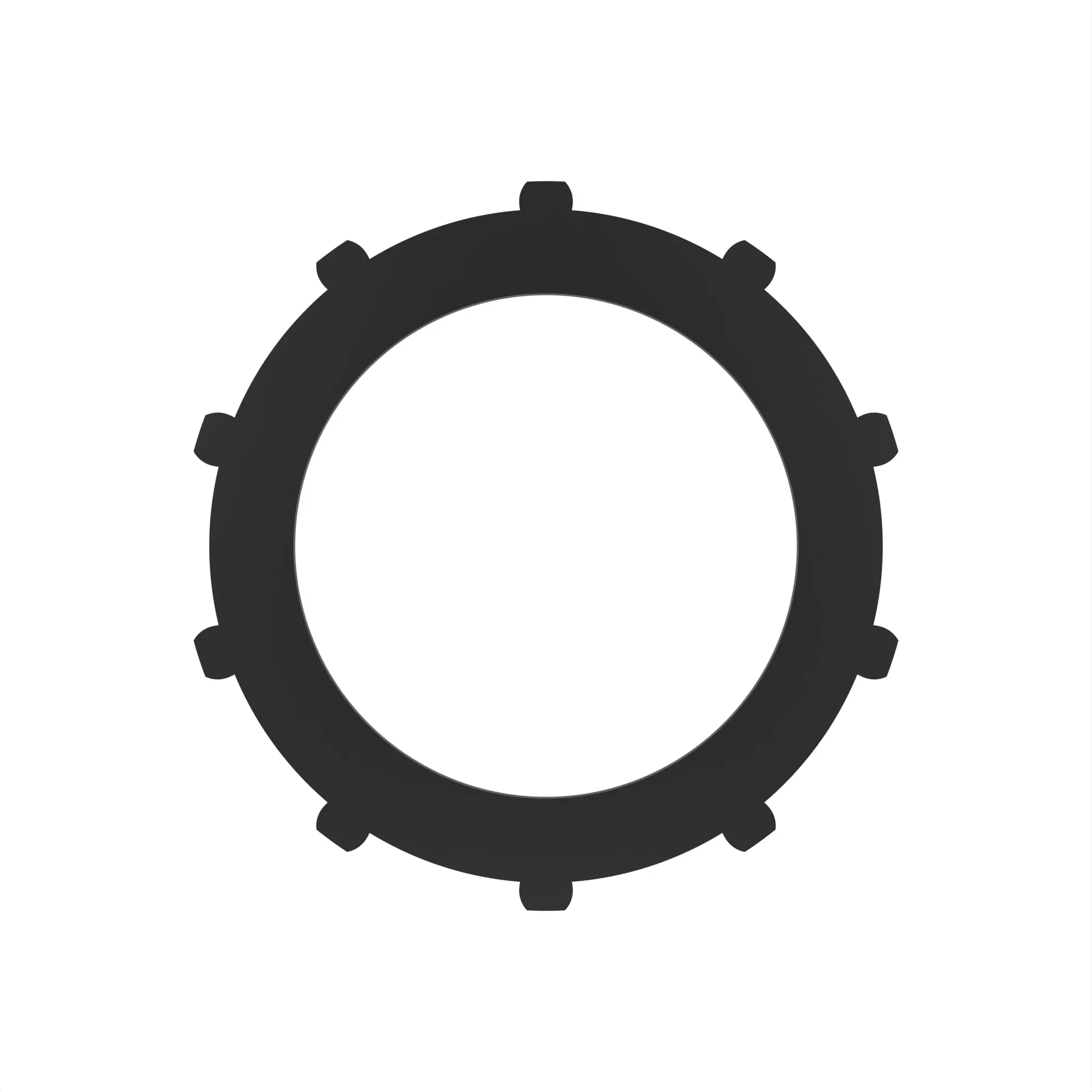 DISK WITH OUTER SPLINE