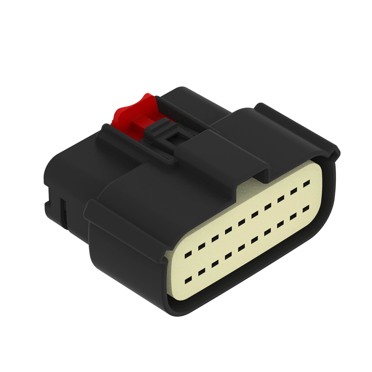Conn Molex MX150 20W Fs Blk Plstc