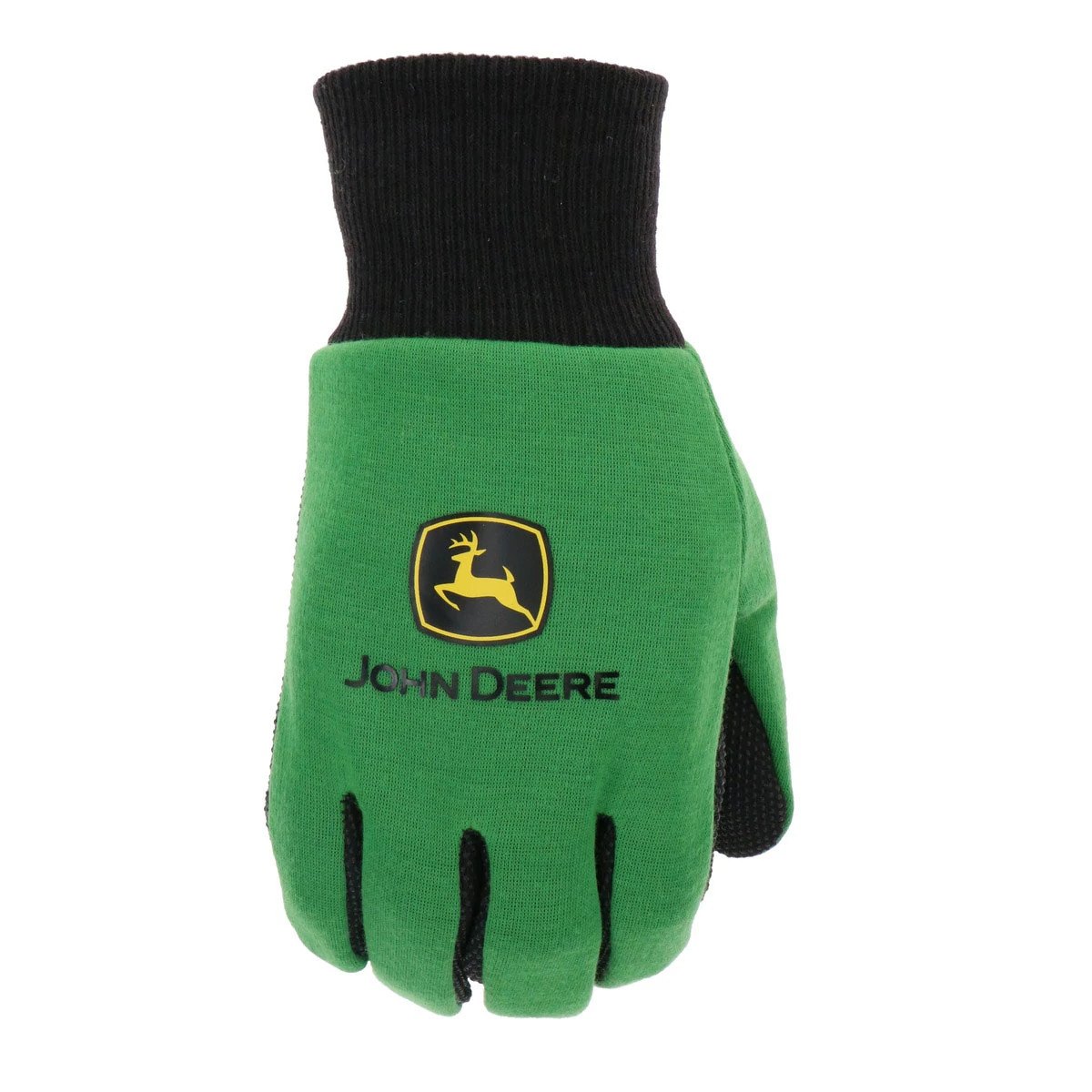 Light Duty Cotton Gloves with Grip - Green