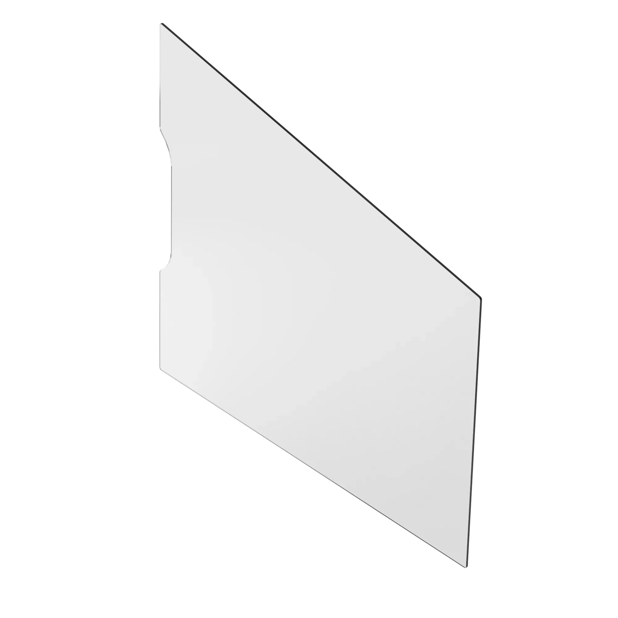 GLASS, FRONT WINDOW CRAWLER LOADER