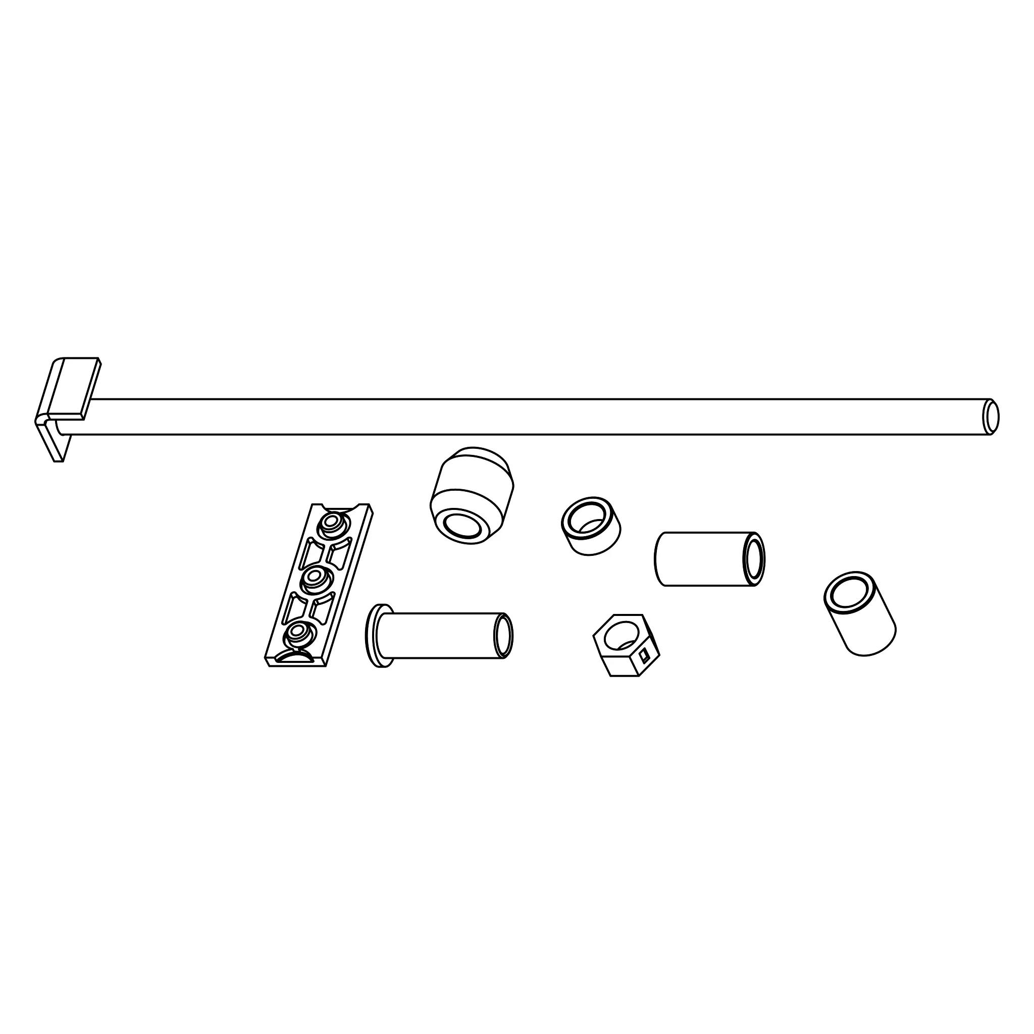 John Deere Seat Bearing Roller Kit - AT485847