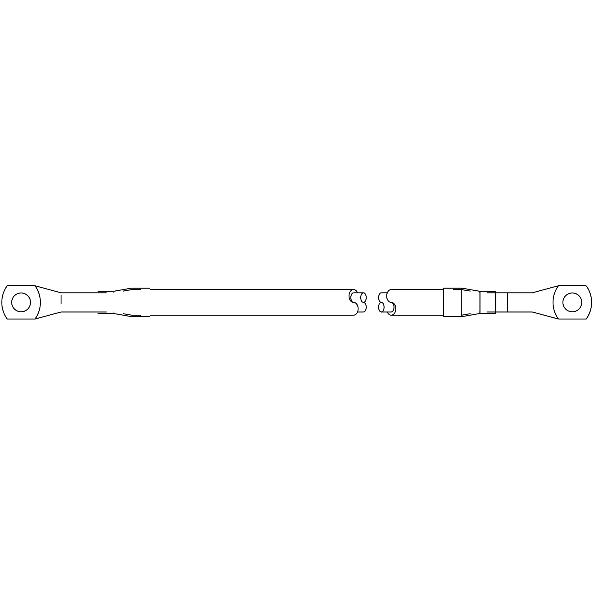 John Deere Positive Battery Cable, Length 3200 mm - DQ39056