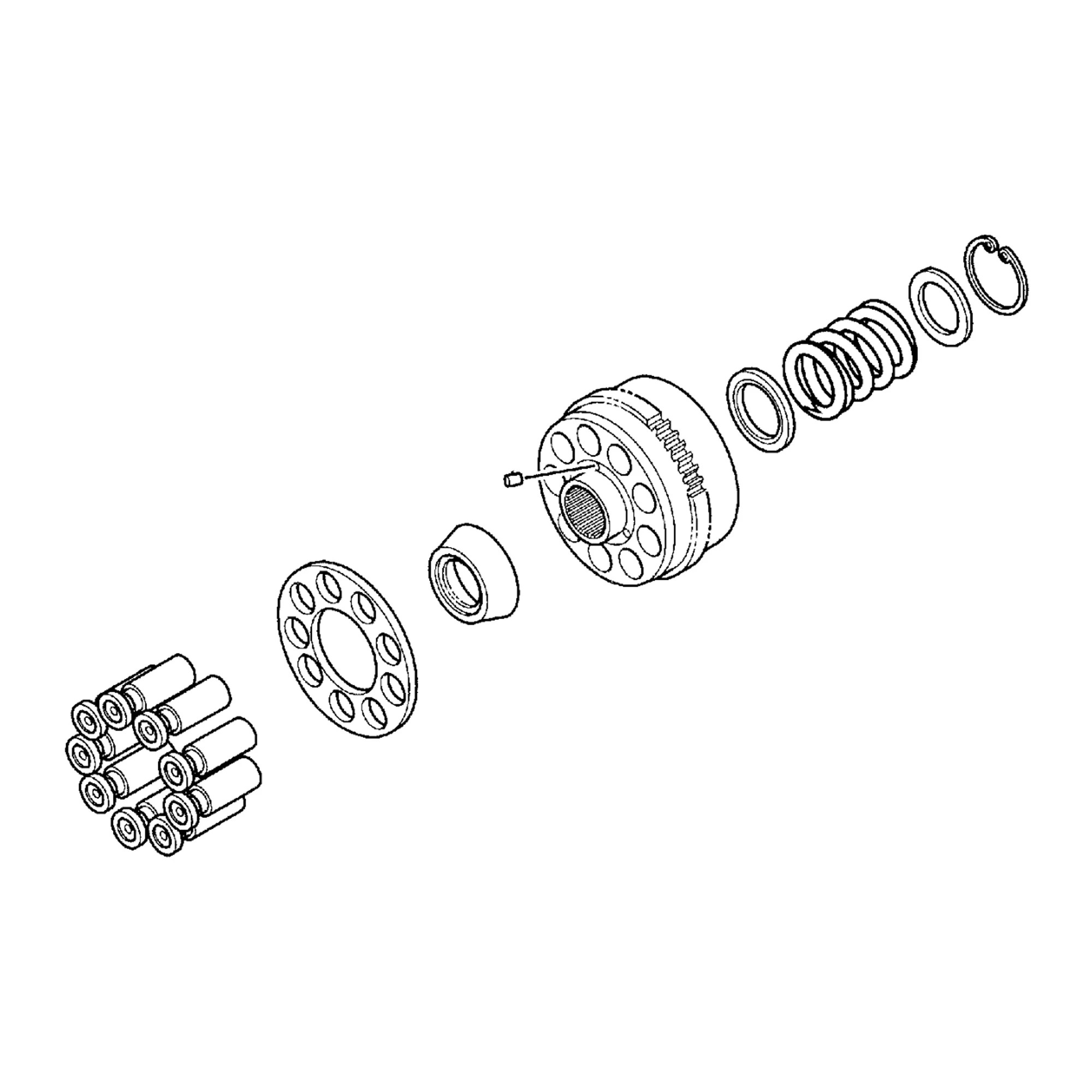 John Deere Propel Motor Cylinder Block - 0411402
