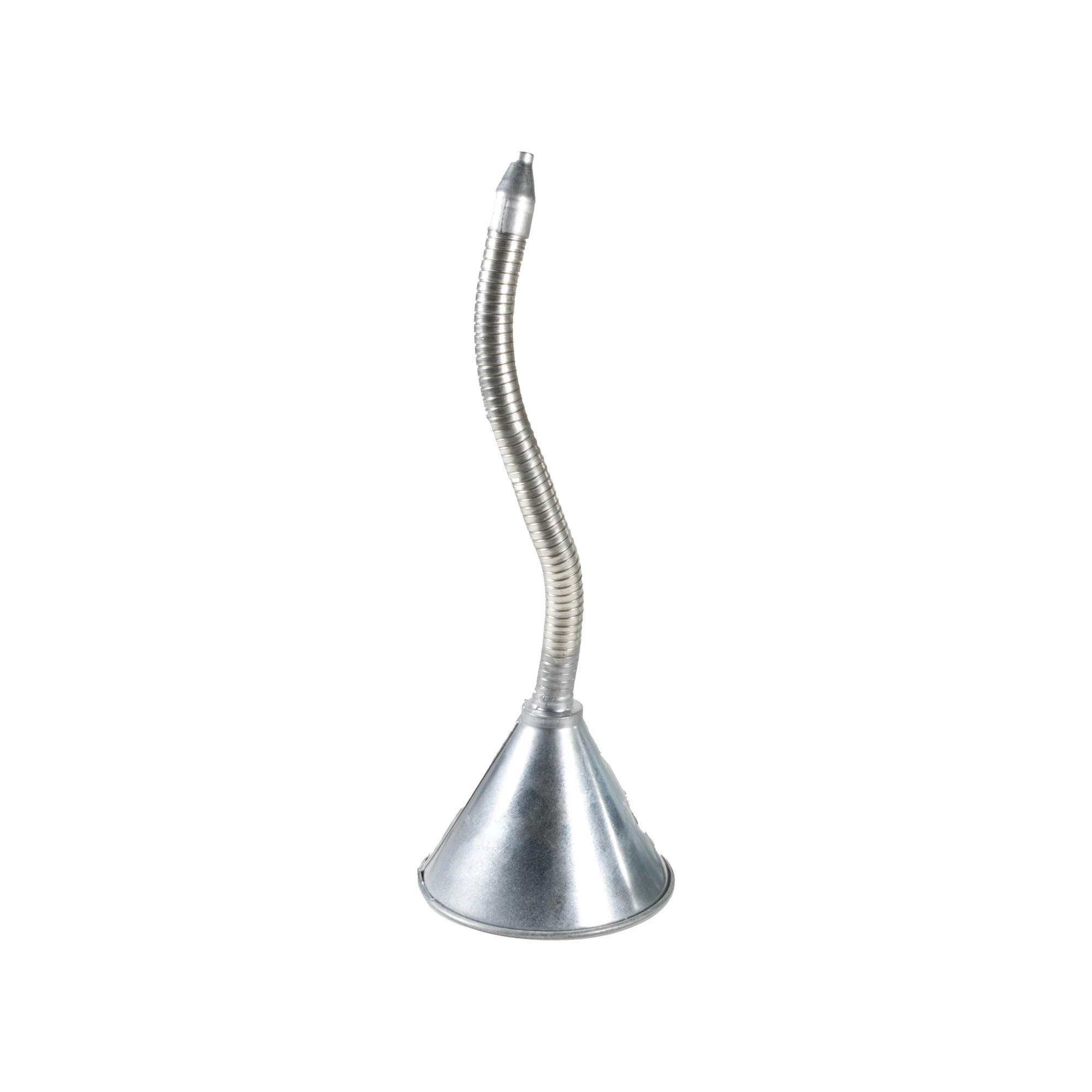 FUNNEL, 1 QT. METAL W/FLEX. SPOUT