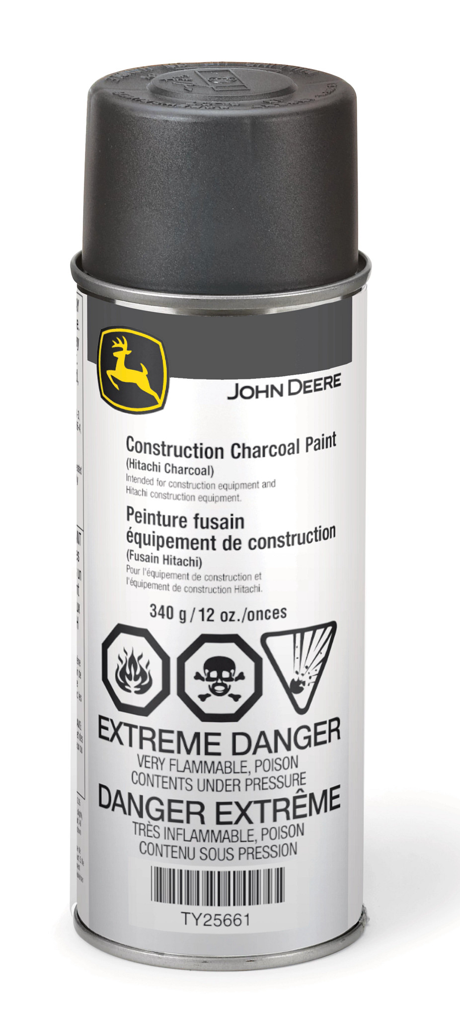 TY25661: Construction Charcoal Gray Spray Paint, 340 gram (12 Oz ...