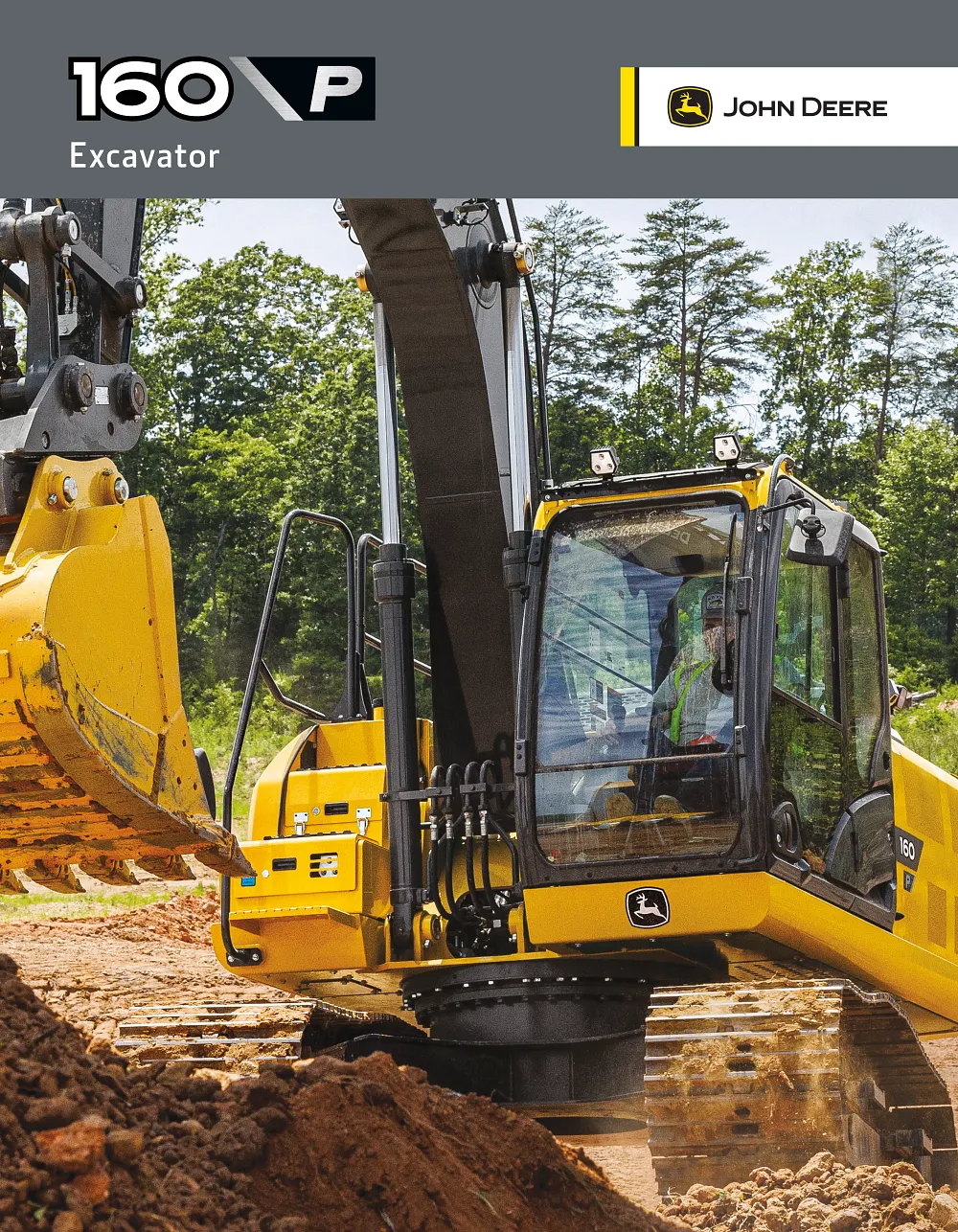 160 P-Tier Excavator Brochure cover