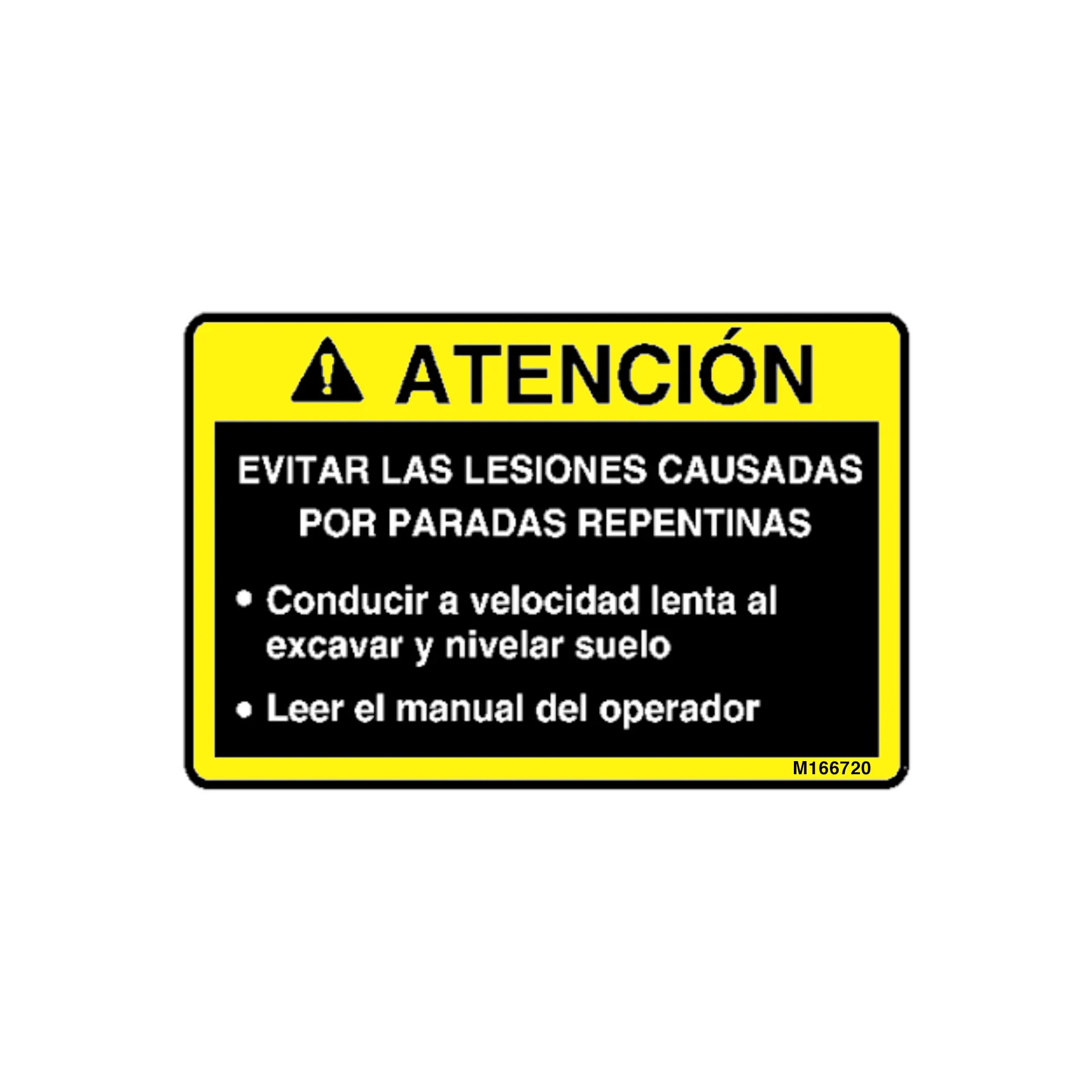 John Deere Caution Decal - M166720