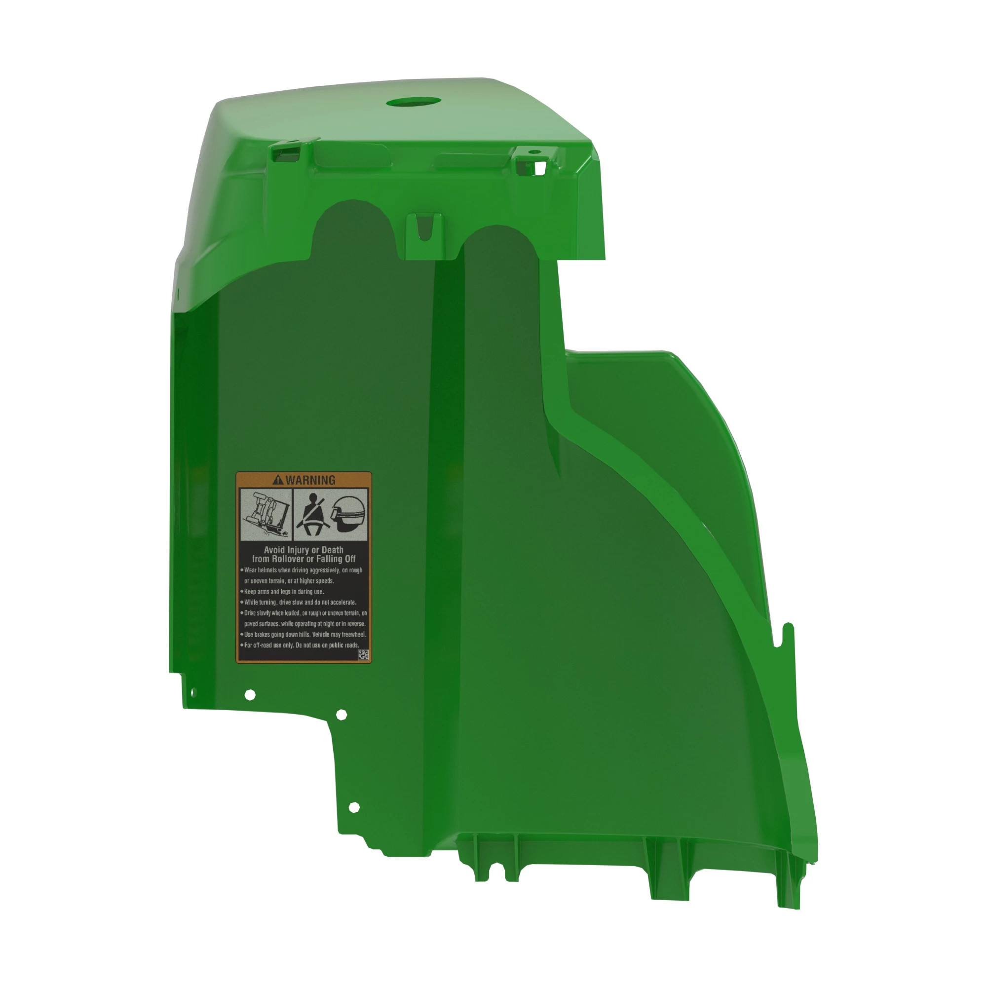 John Deere RH Front Fender with Label - AM141064