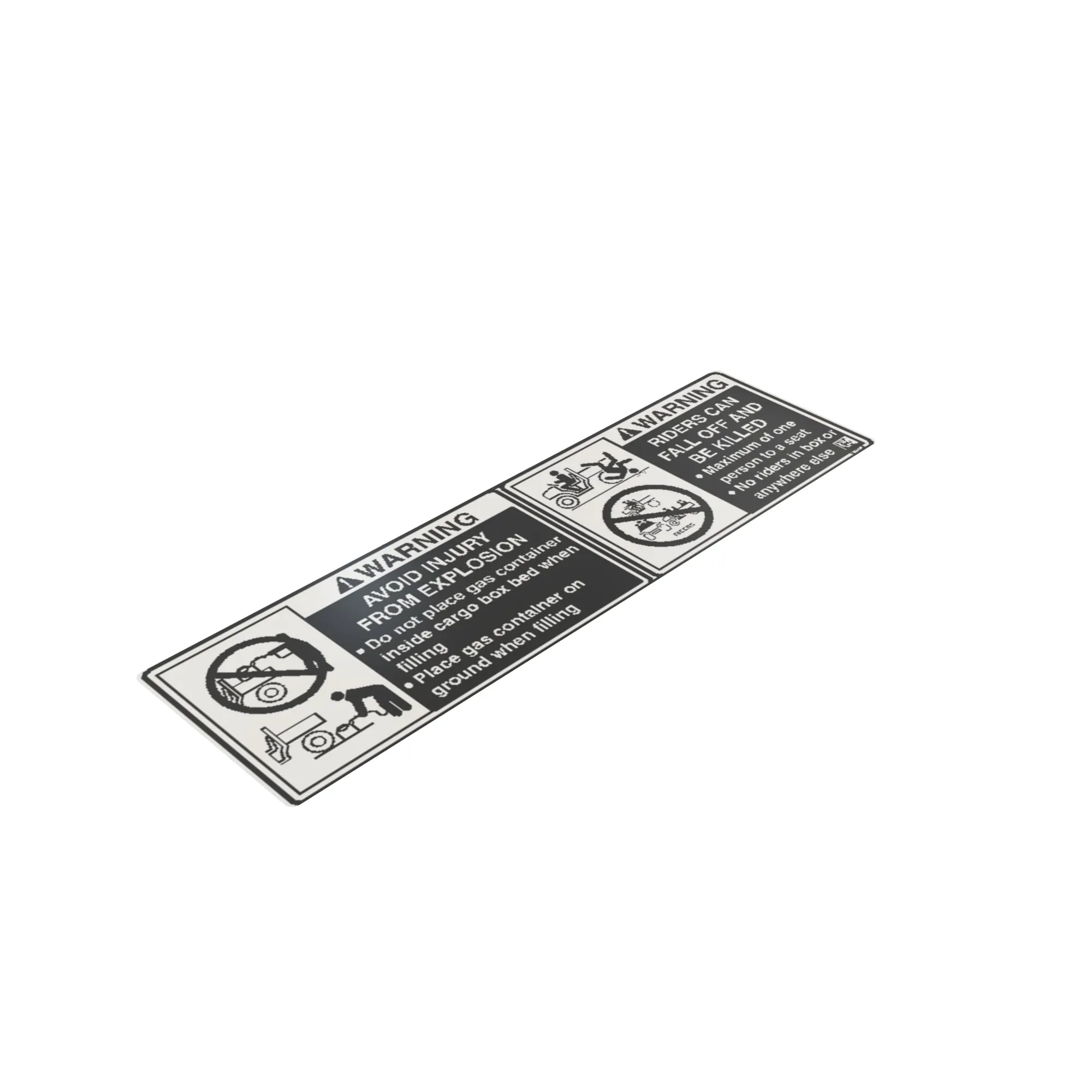 John Deere Warning Cargo Box Label - M157240
