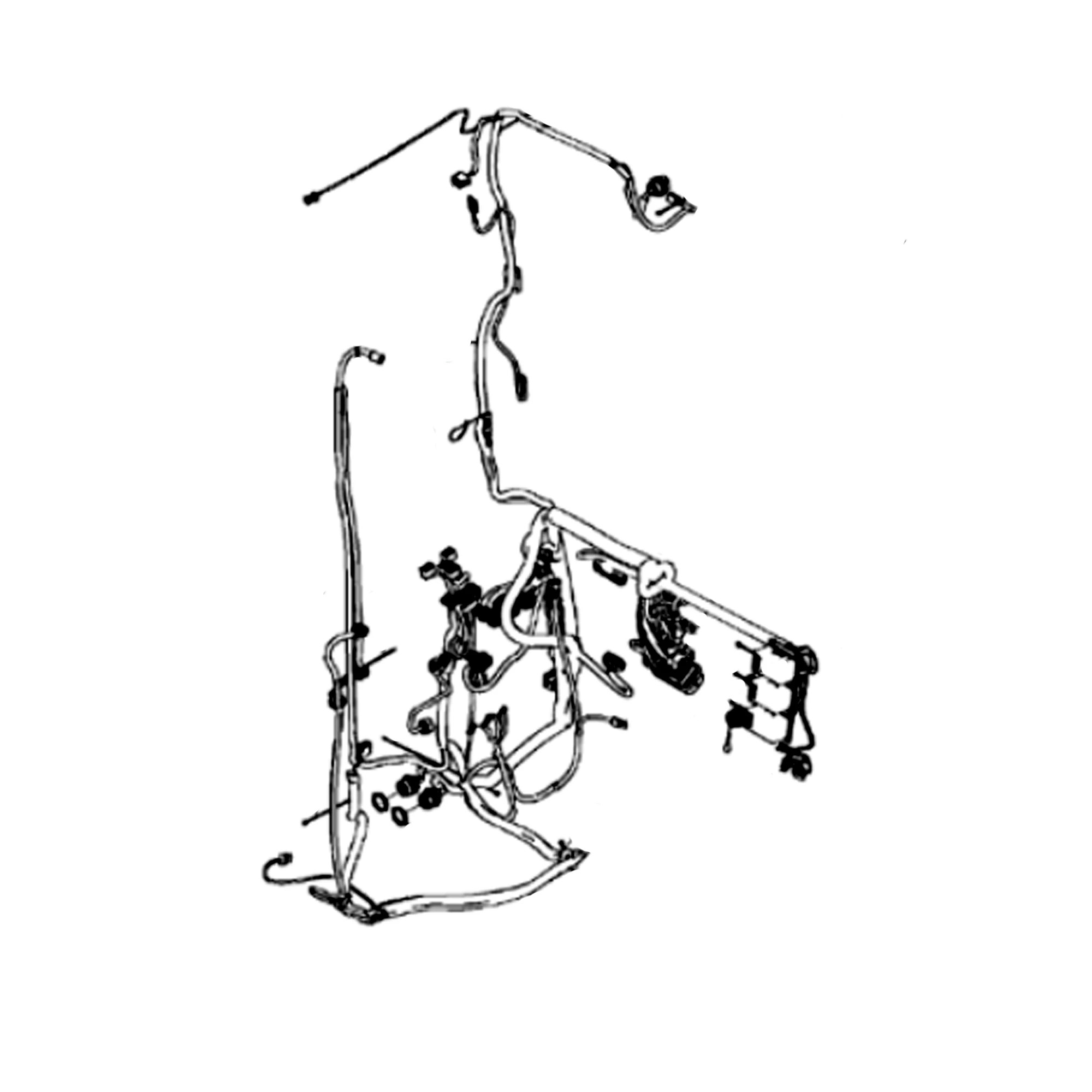 John Deere 6-Wheel Cab Interior Wiring Harness - AT463441