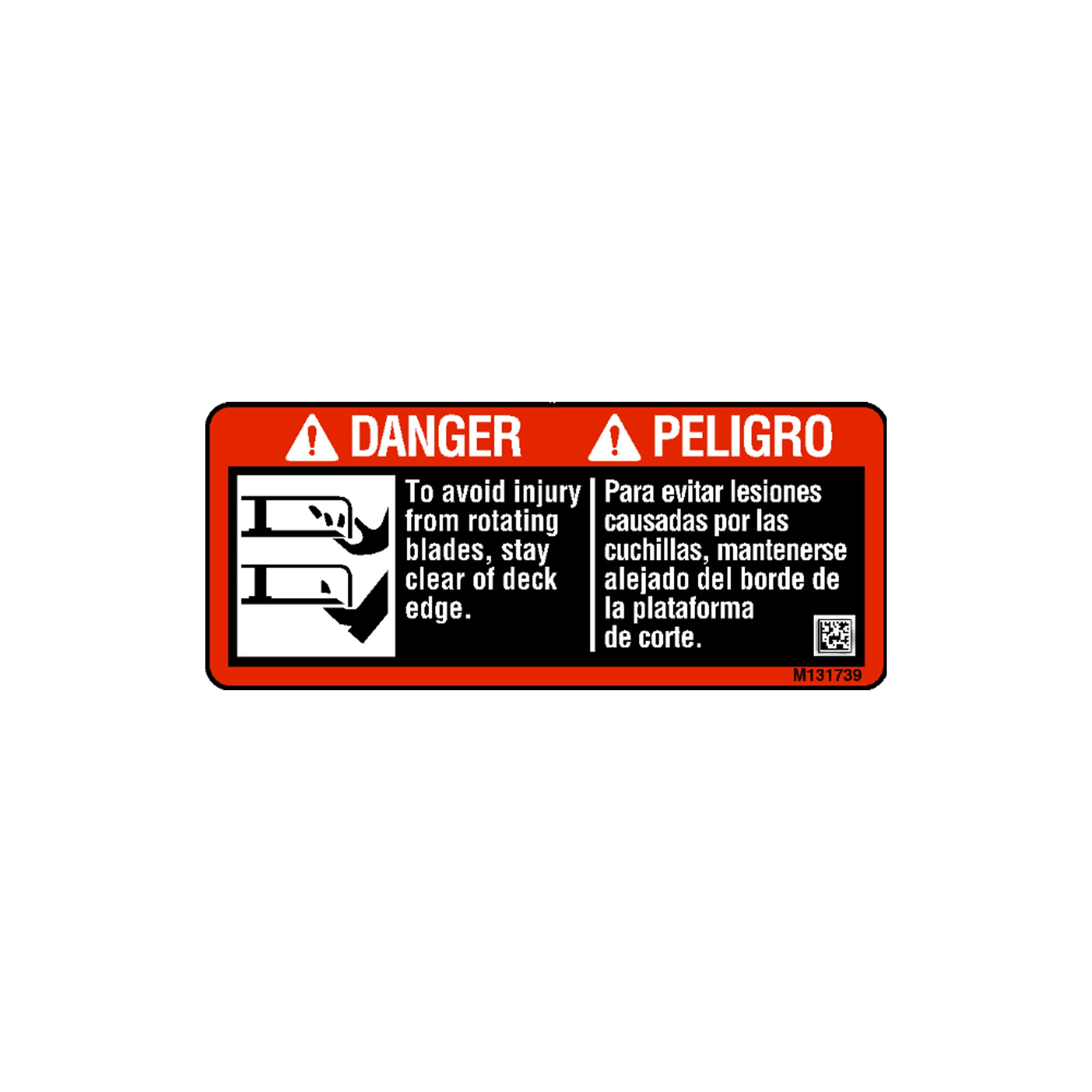 LABEL, DANGER EN/SP ROTATING BLADES