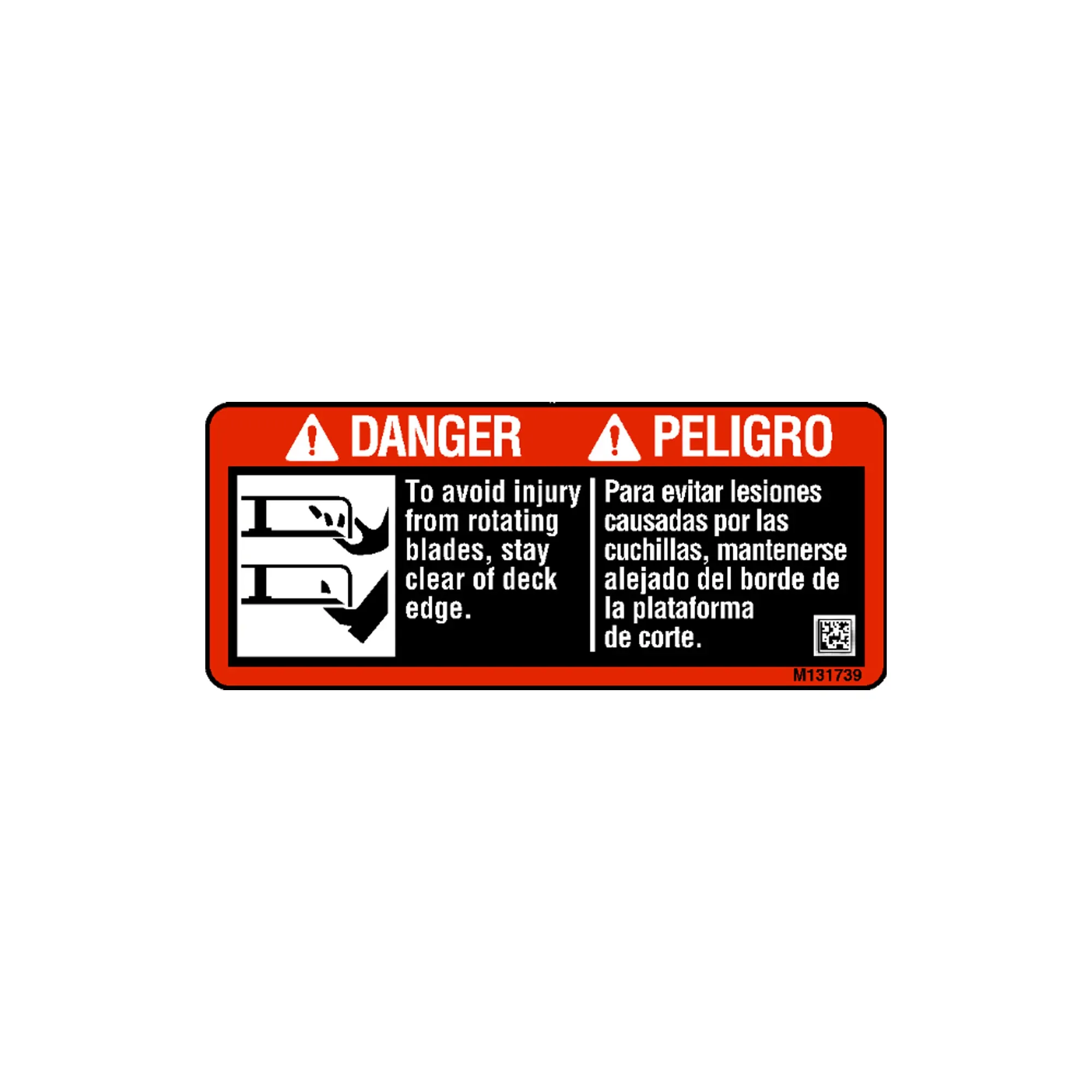 LABEL, DANGER (BLADE CONTACT) ENG/S