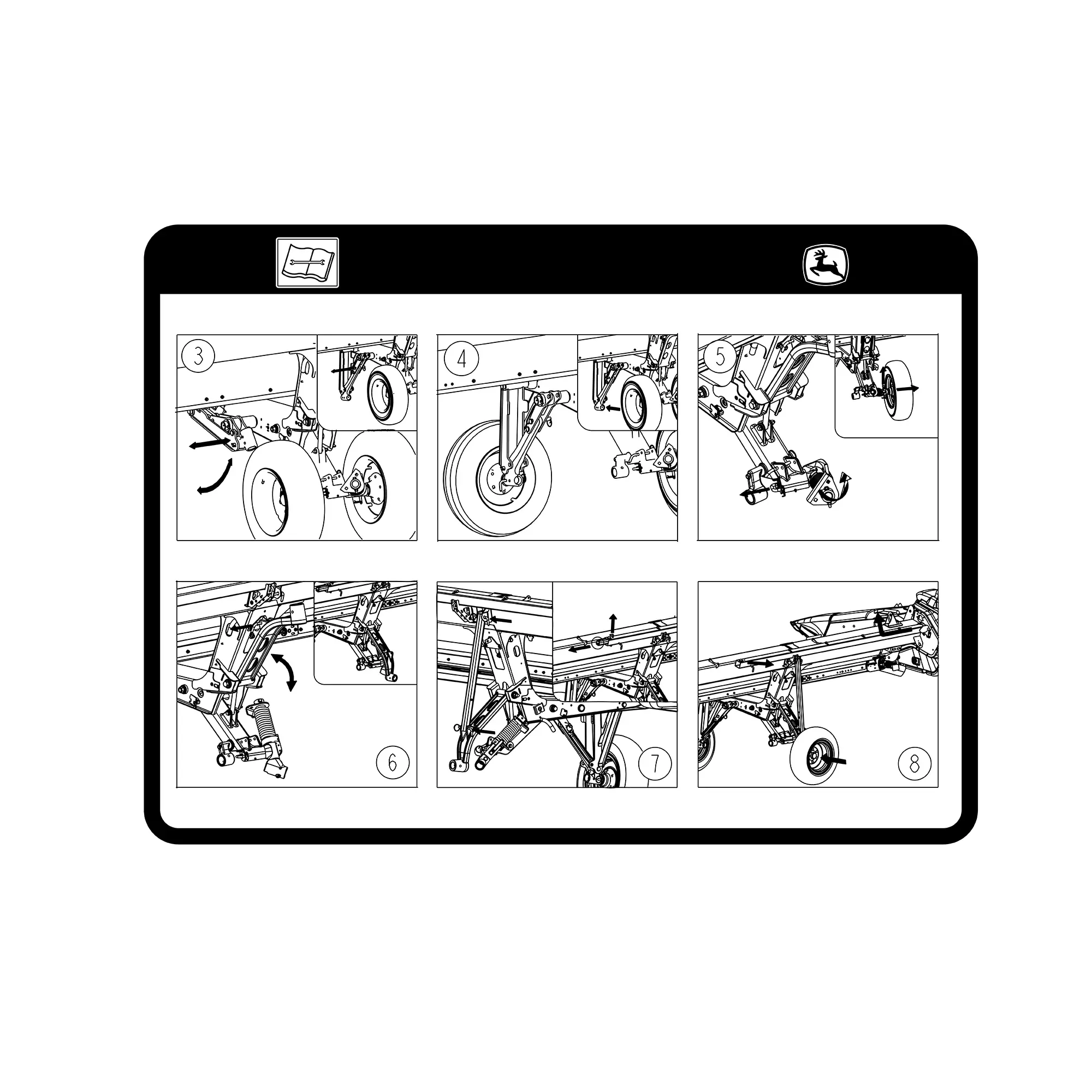 John Deere Right Side Label - HXE120679