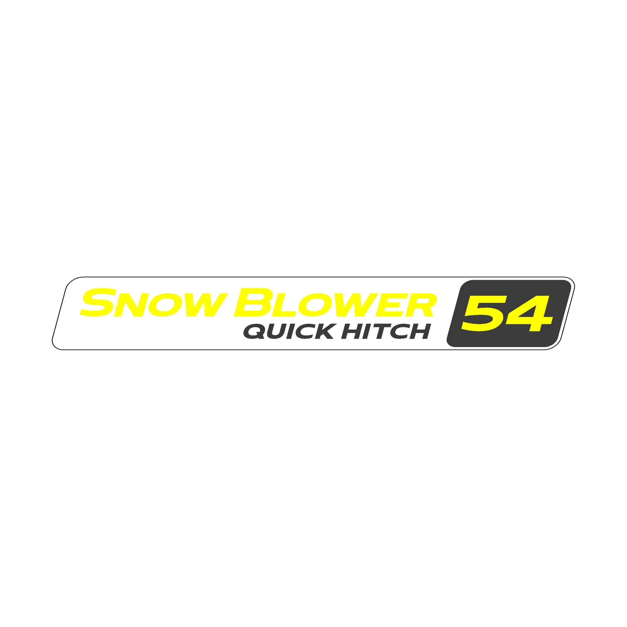 Label, 54" Qh Snow Blower
