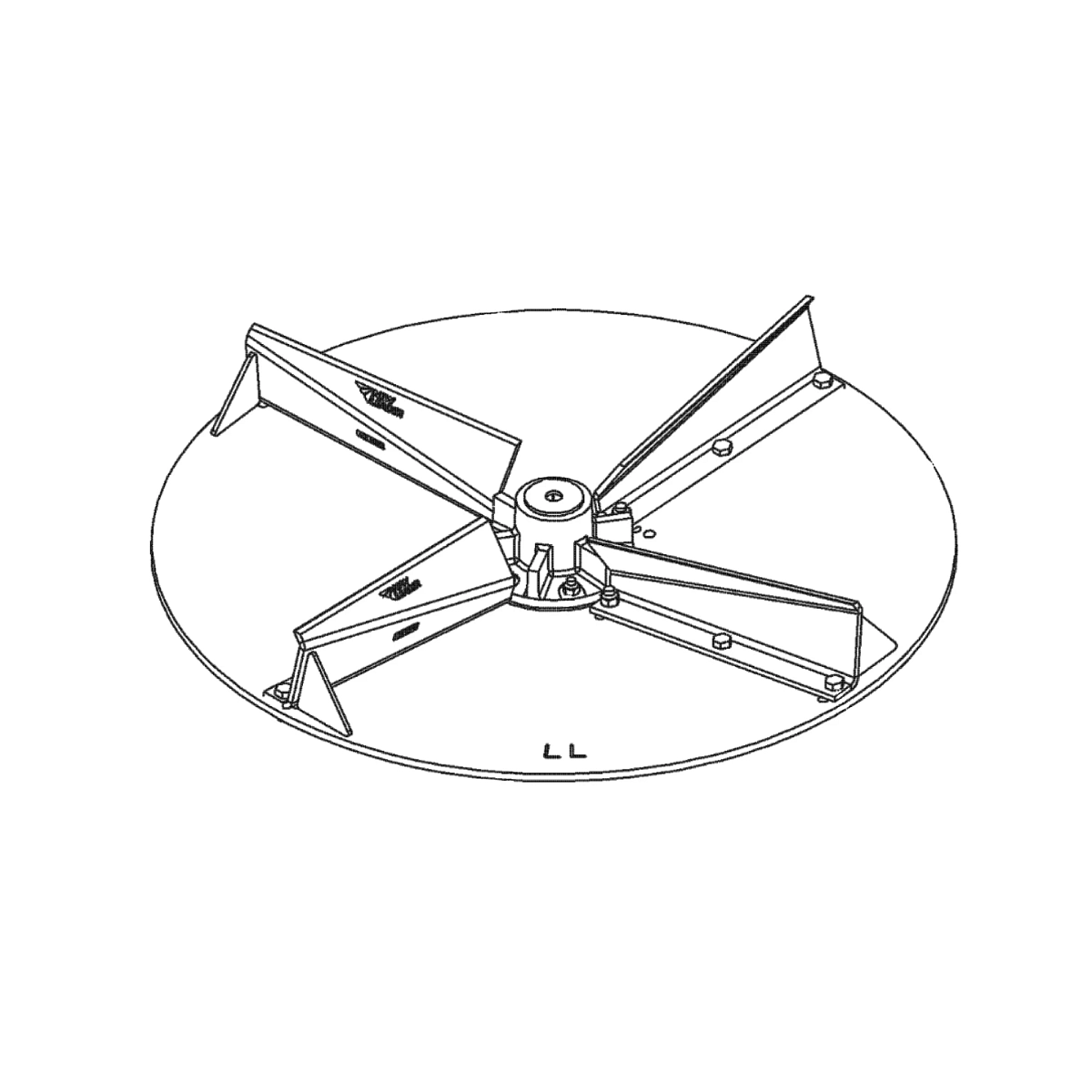 Disk Kit, Assy 24" .25 LH