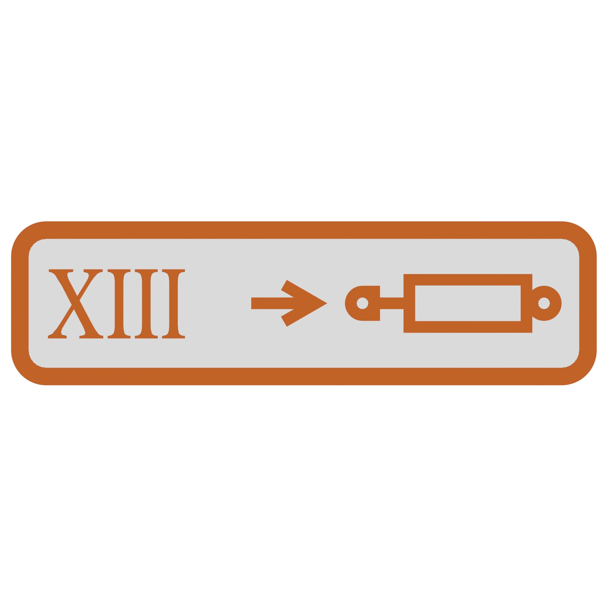LABEL, COUPLER XIII OUTLET, RETRACT