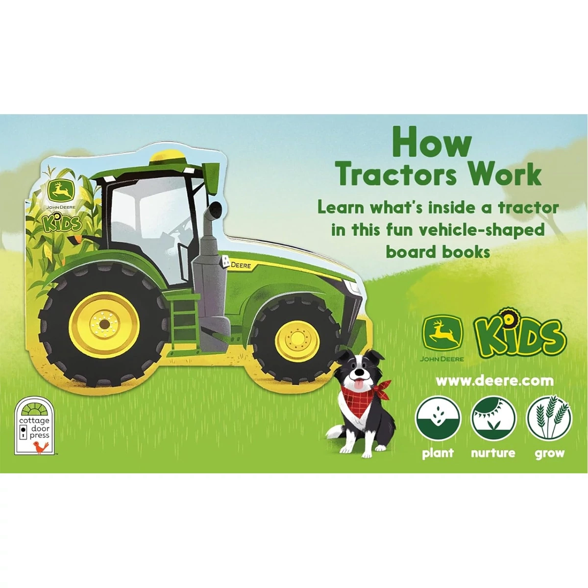 How Tractors Work - Children's Shaped Board Book for Little Farmers and Tractor Lovers