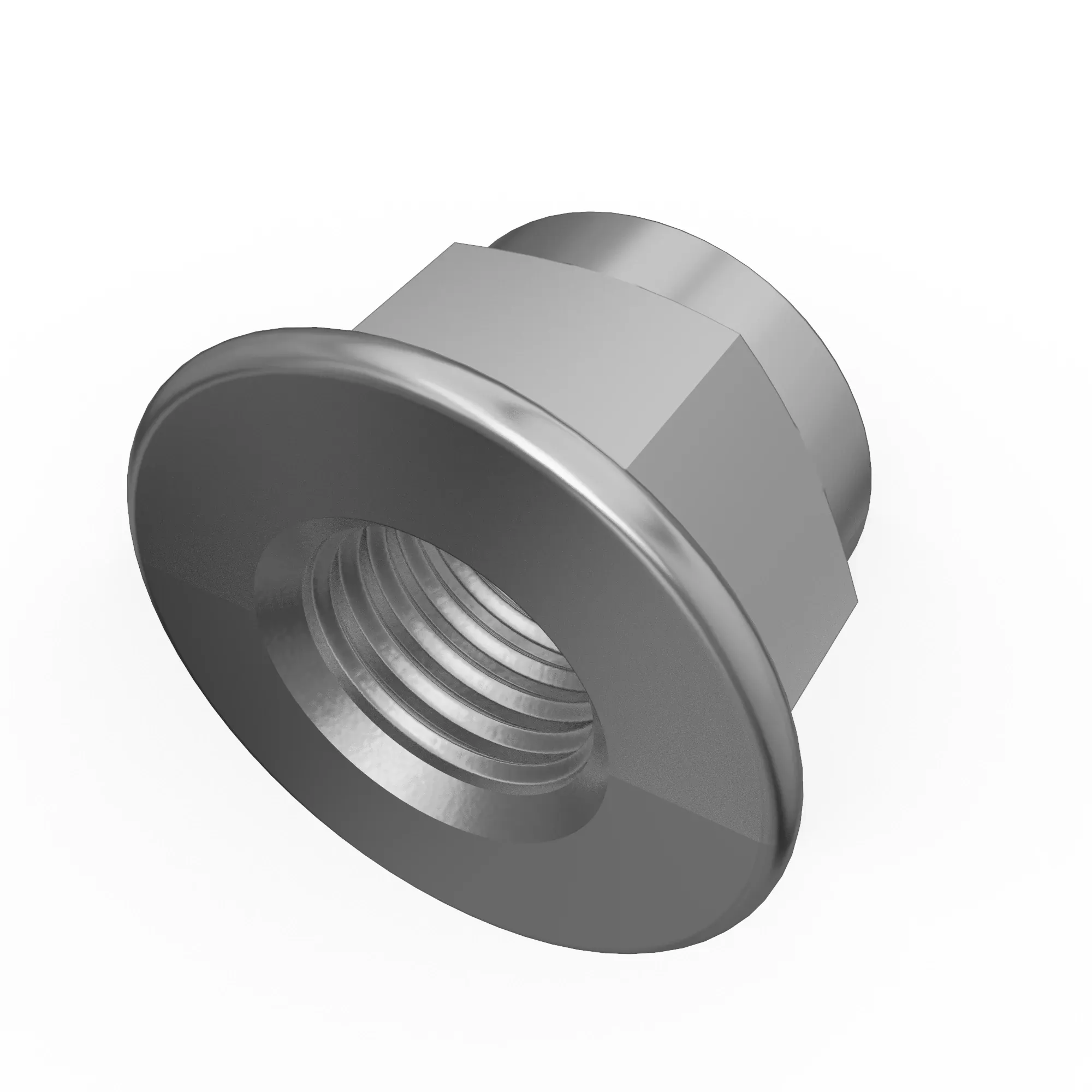 NUT, METRIC, HEX FL, SELF LOCKING