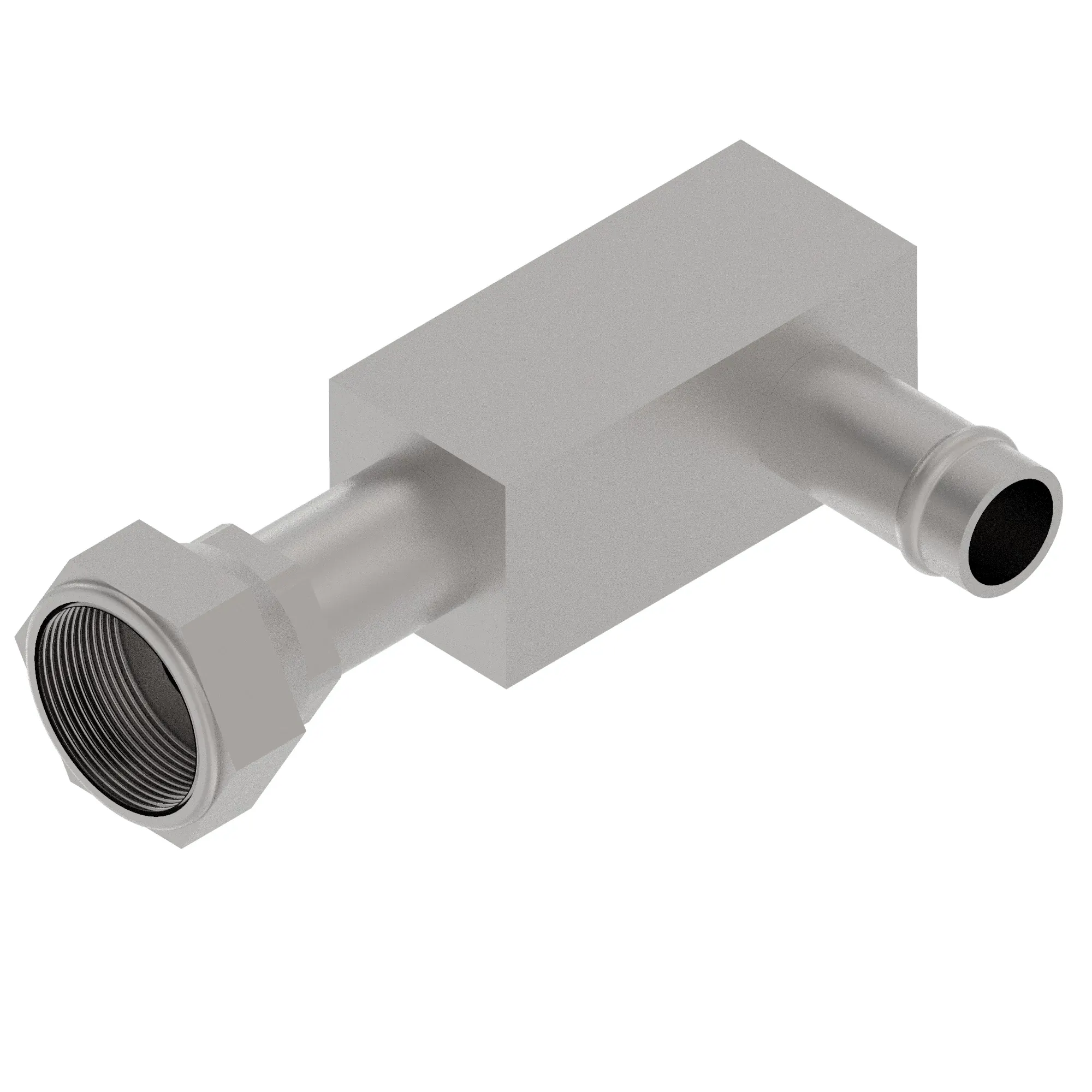 John Deere Adapter Fitting, 90 Deg Swivel Long - T460290