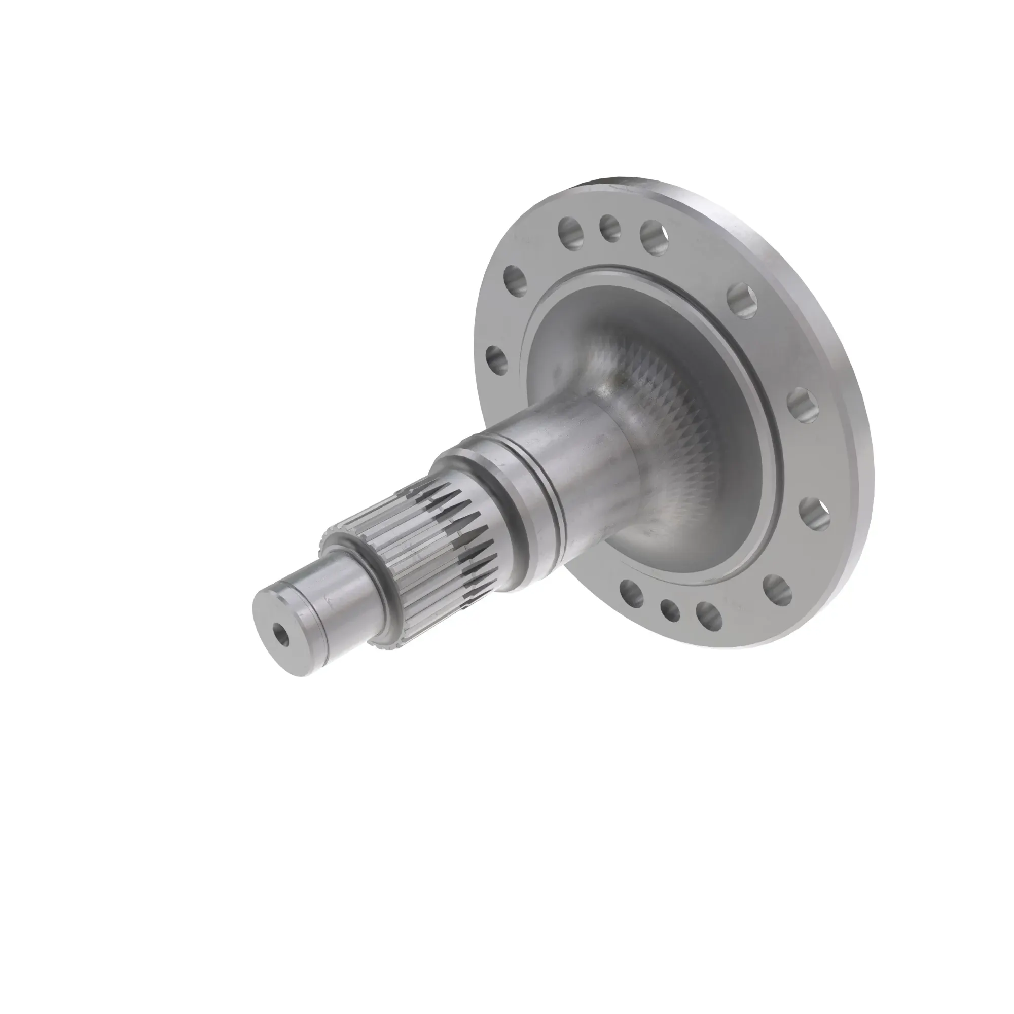 John Deere Lower Front Feedroll Flange Shaft - HXE101390