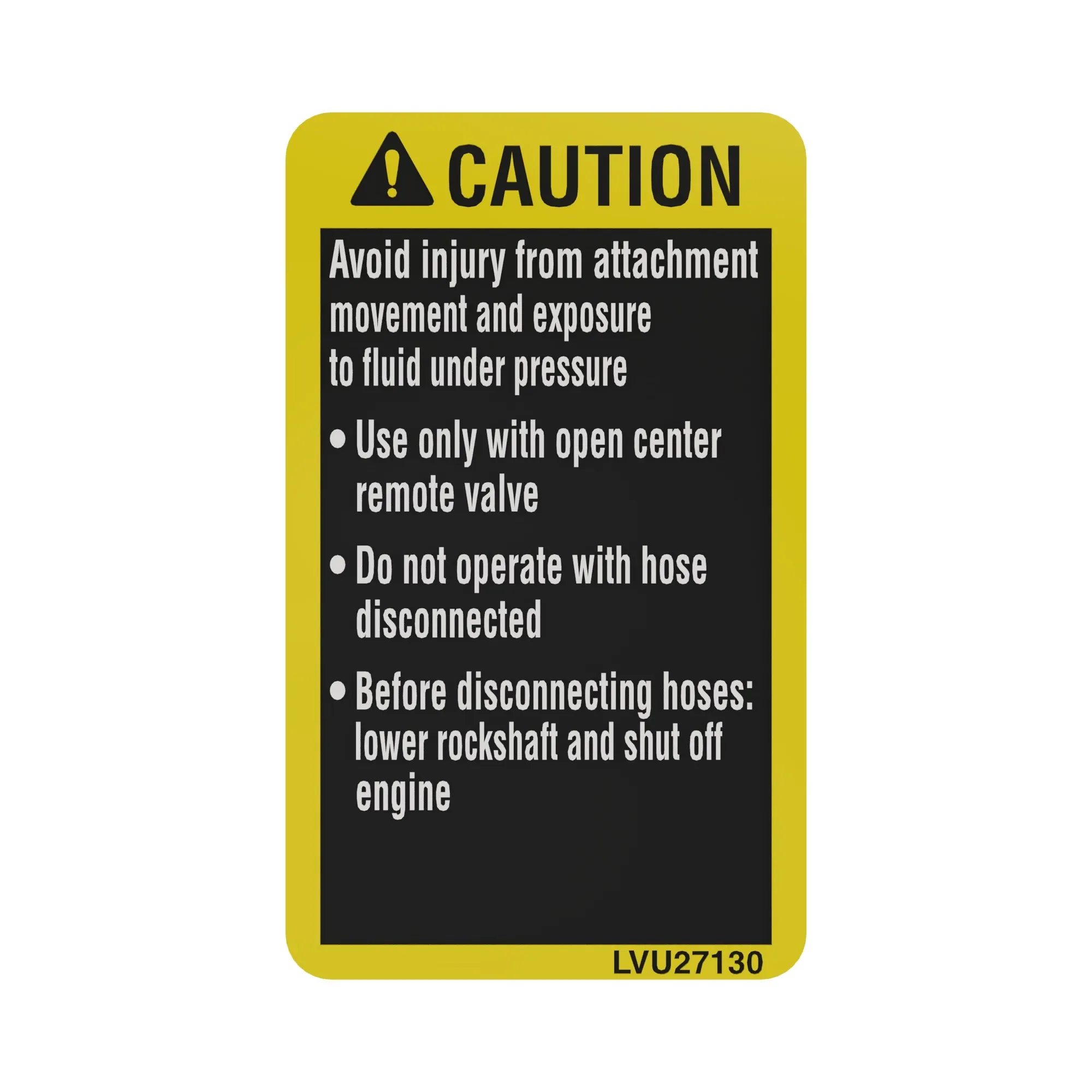 LABEL, PBY KIT SAFETY LABEL