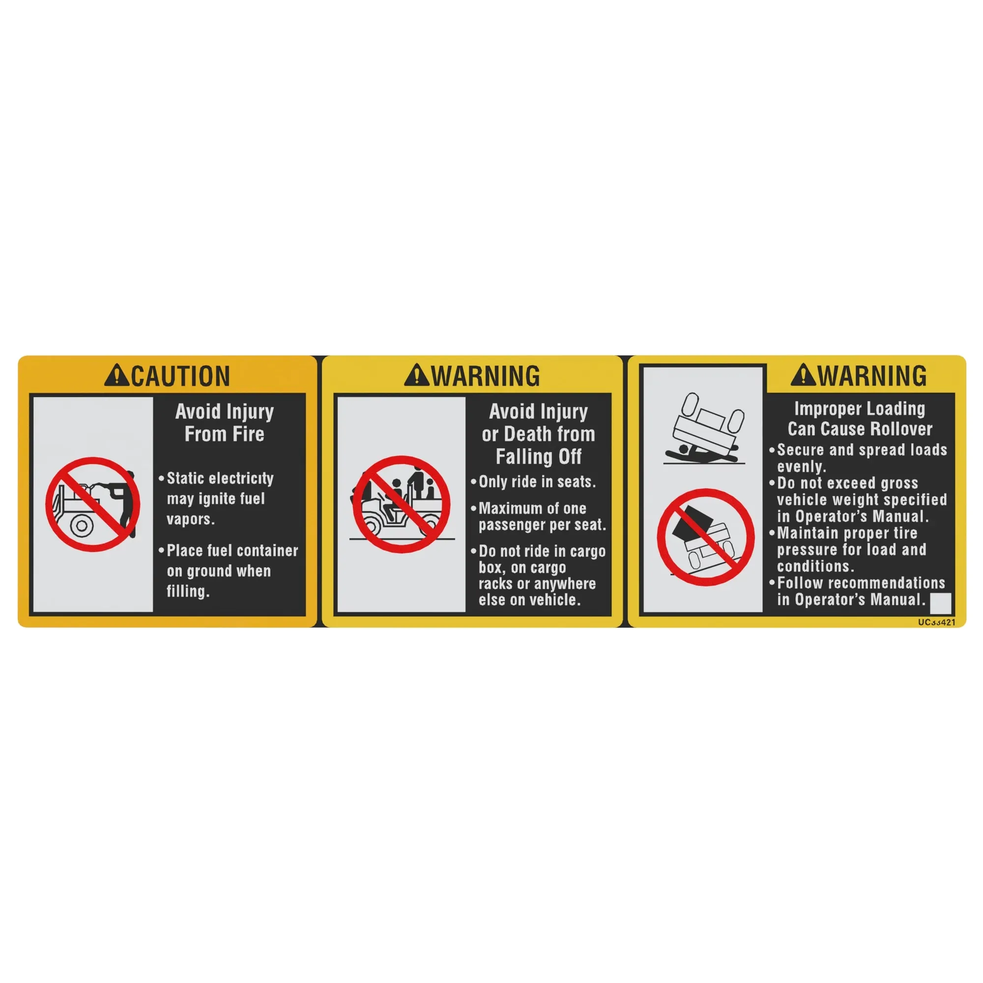 John Deere Safety Sign - UC33421