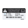 John Deere F Gas Label, Green - R563262