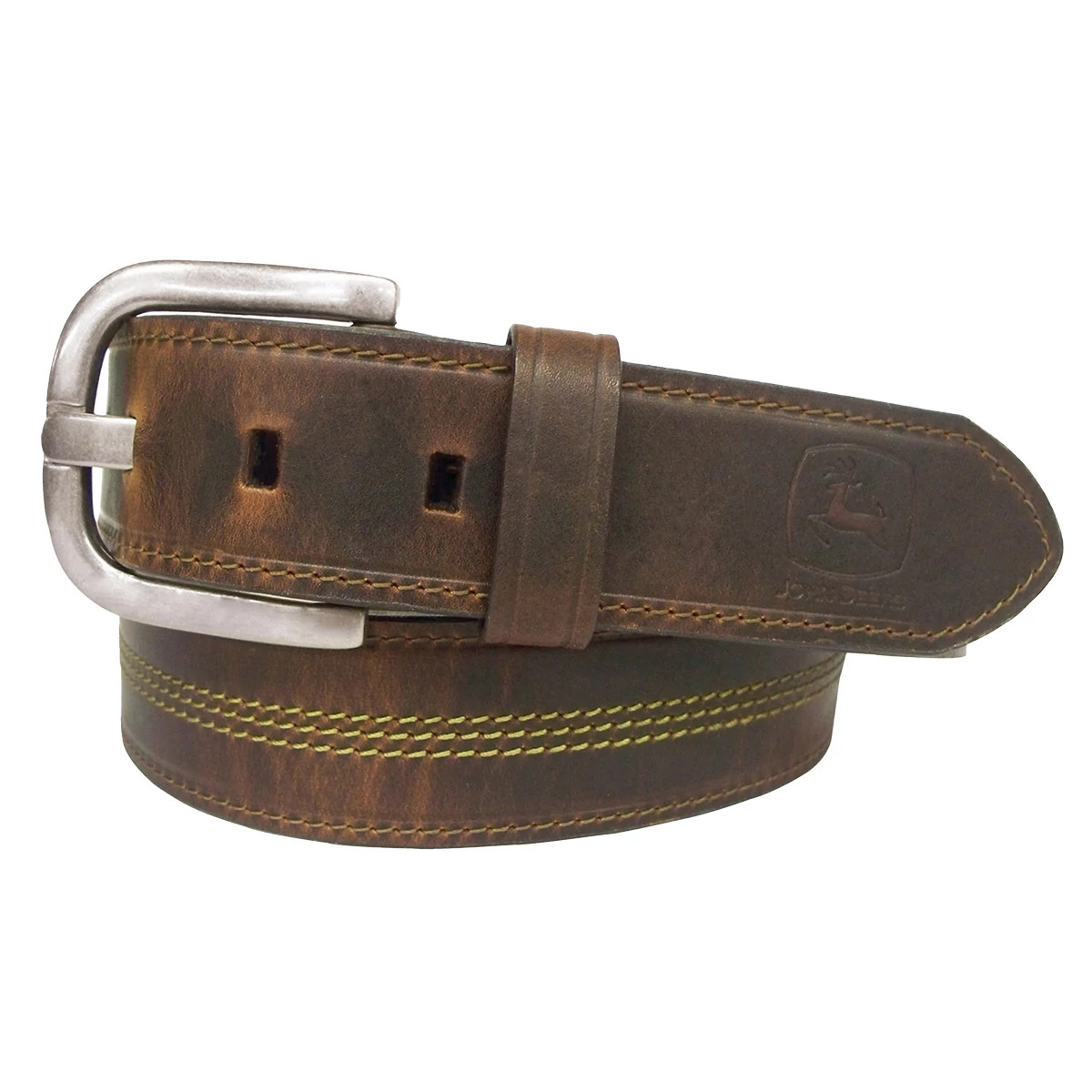 Men's Center Stitch Leather Belt