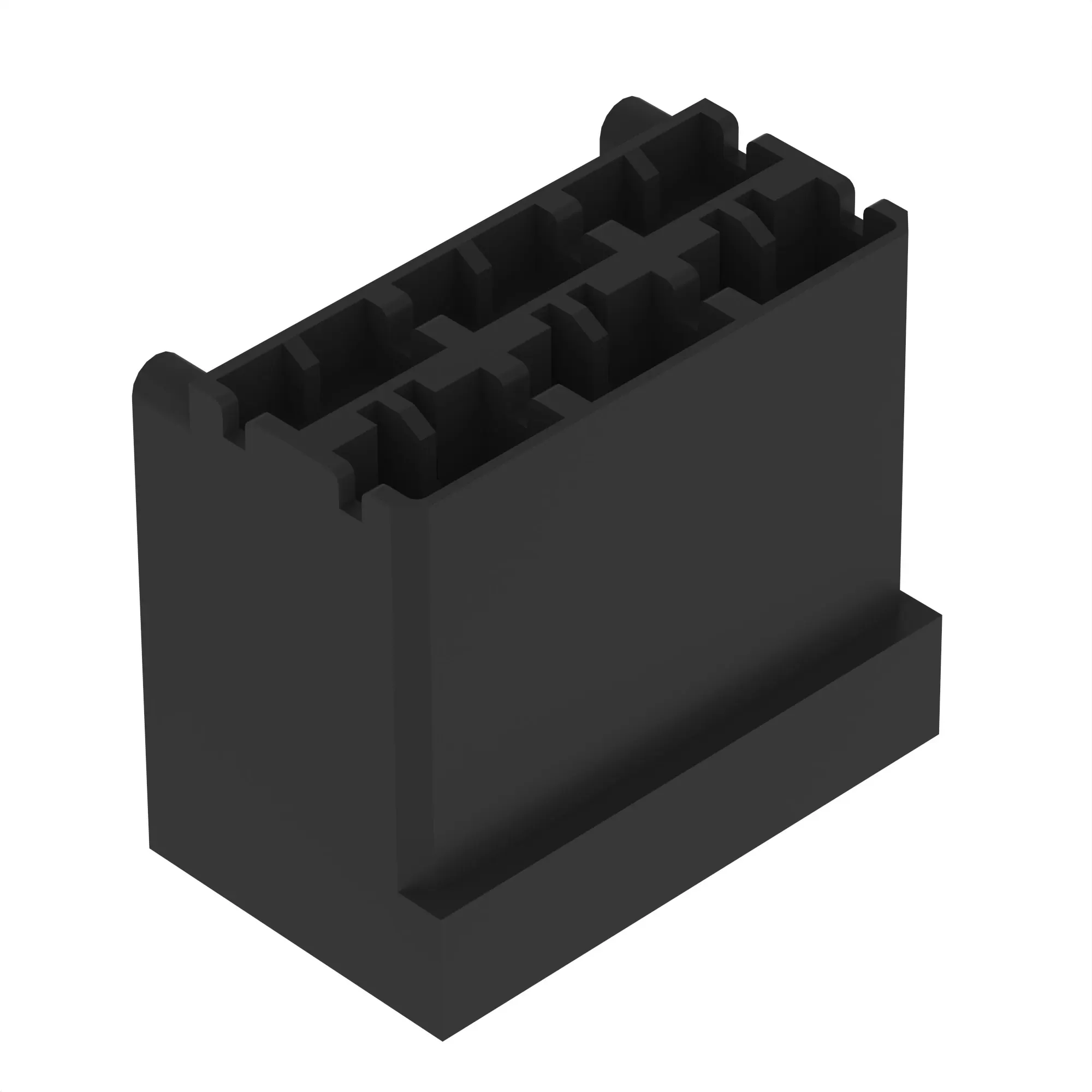 John Deere Black Electrical Connector Terminal, 6 Cavities - L39317