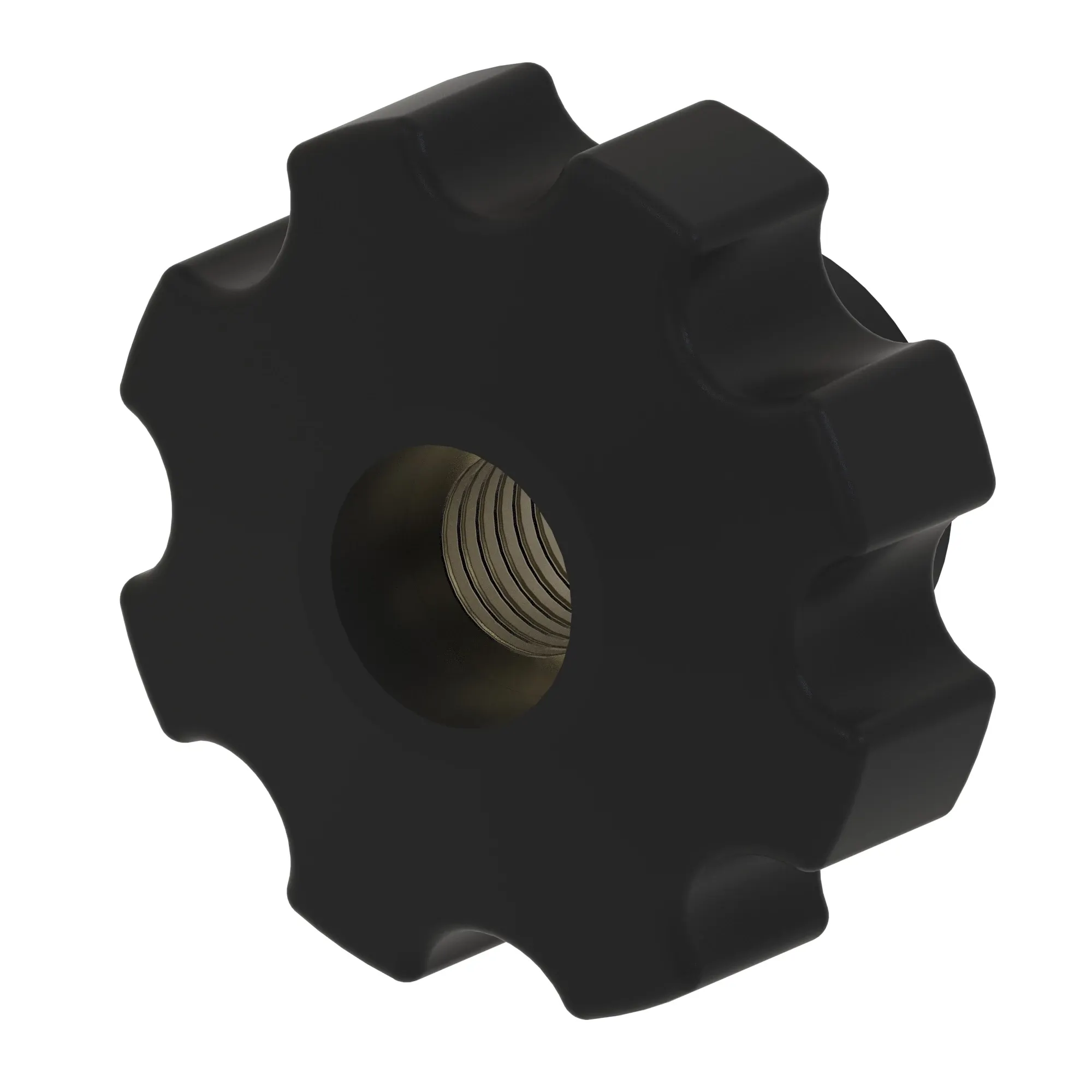 Knob, Knurled Female, Threade