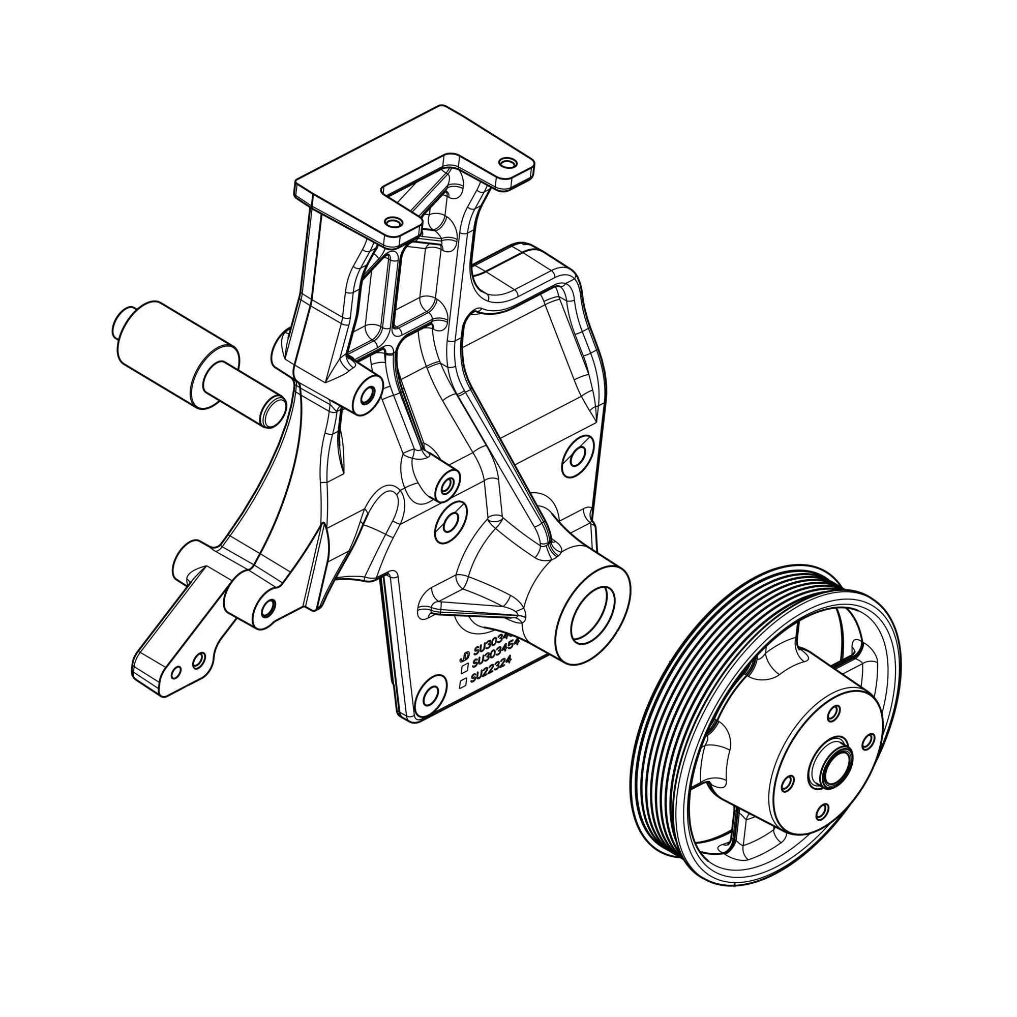 John Deere Accessory Drive Support - SJ303446